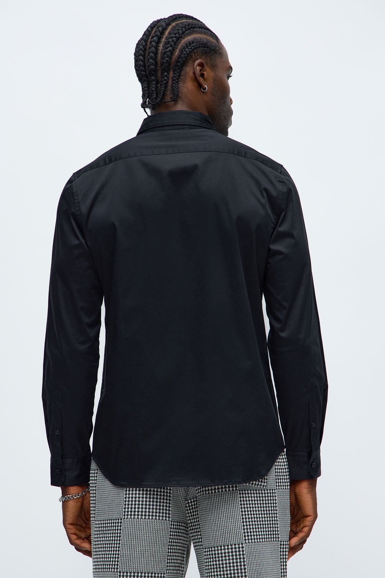 Luxe Stretch Dress Shirt - Black