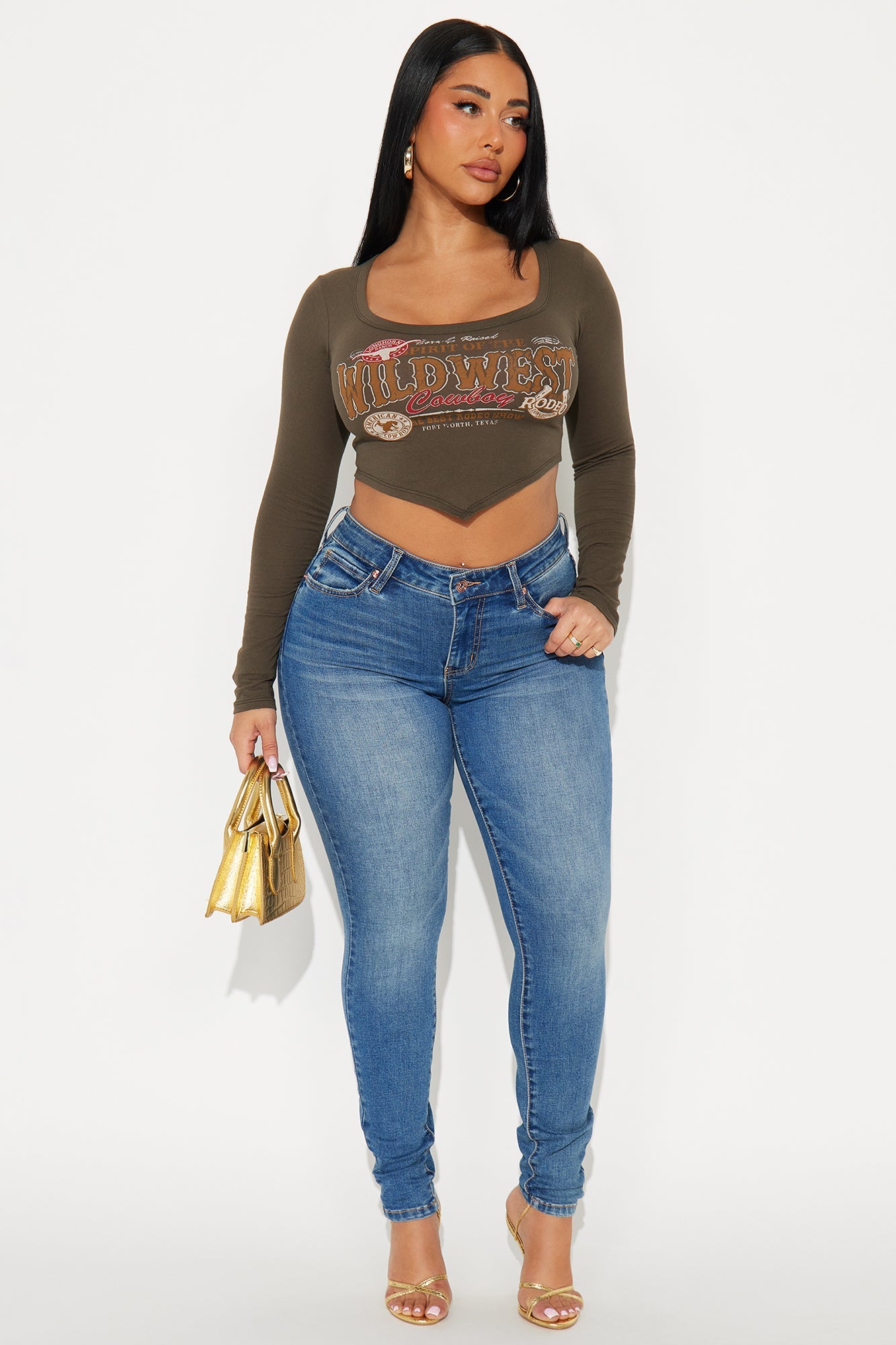 Smooth Fit Mid Rise Skinny Jeans - Medium Wash