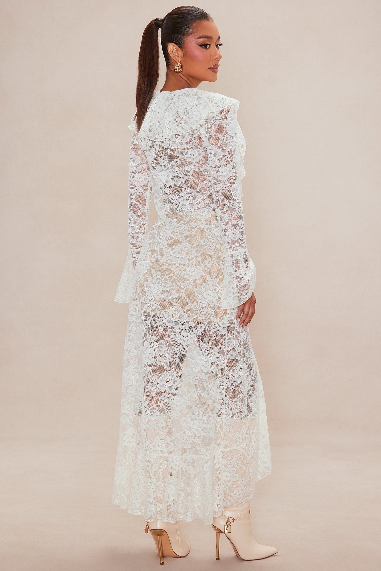 With The Wind Lace Cardigan - Ivory