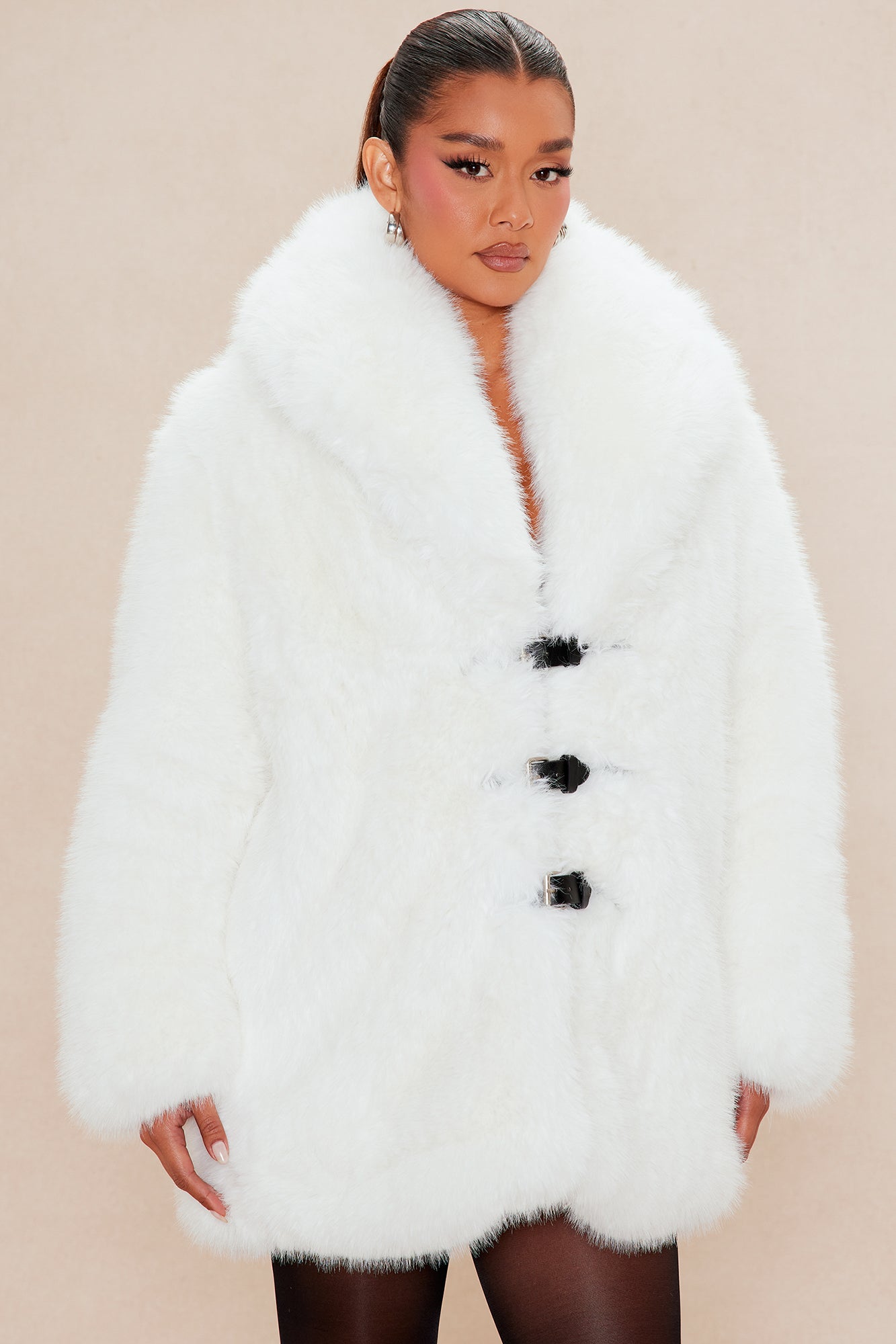 Tundra Faux Fur Jacket - White
