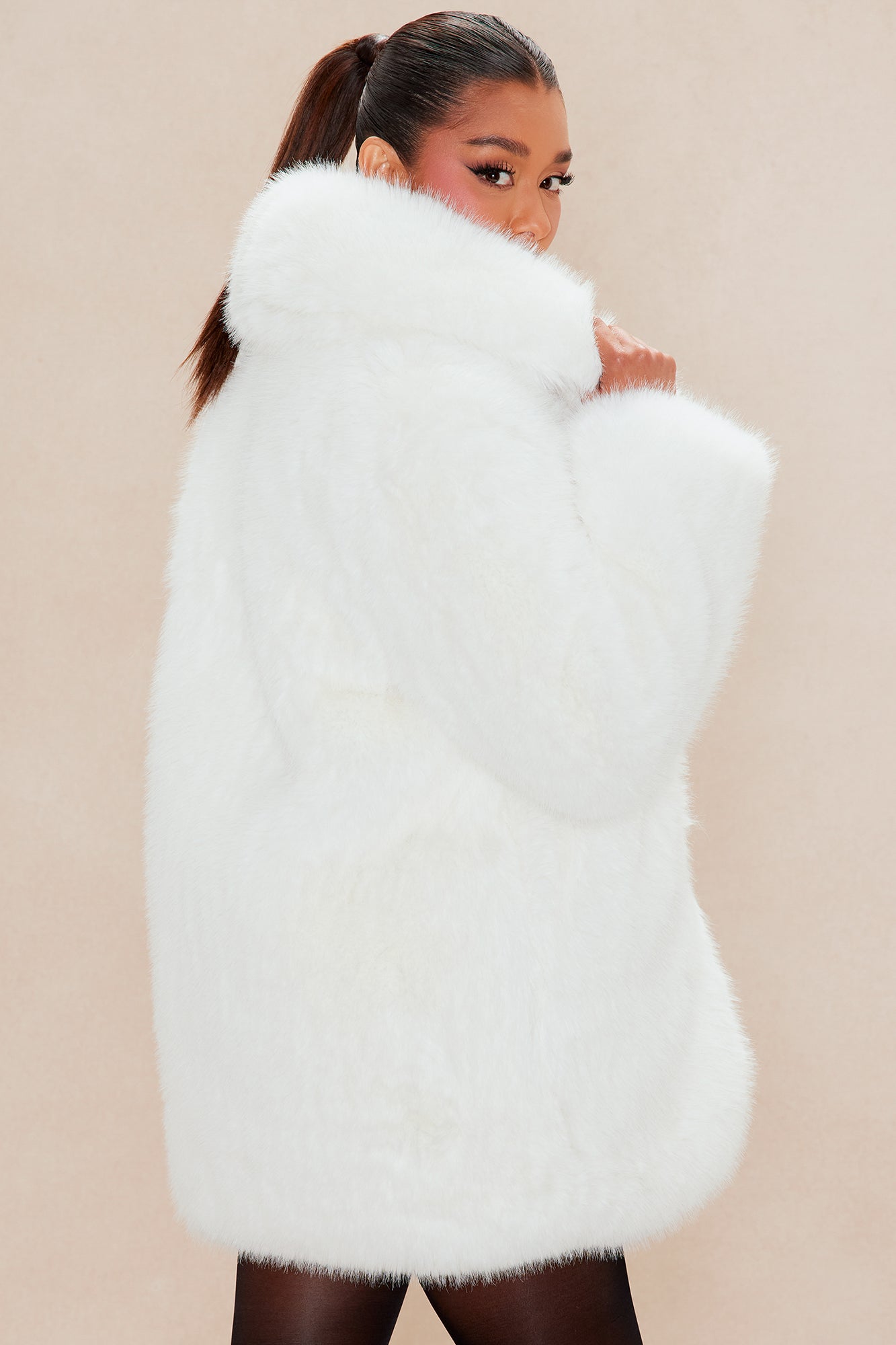 Tundra Faux Fur Jacket - White
