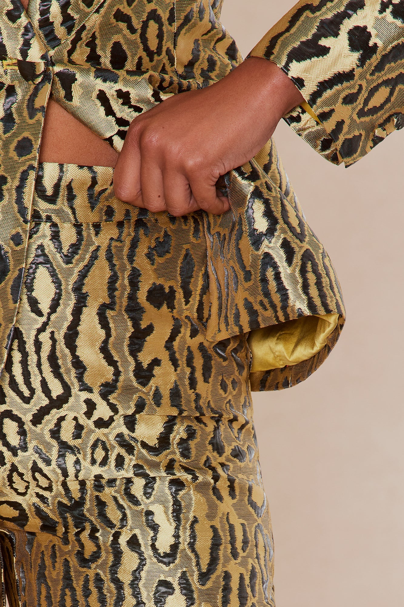 Kassandra Leopard Blazer Suit Set - Leopard