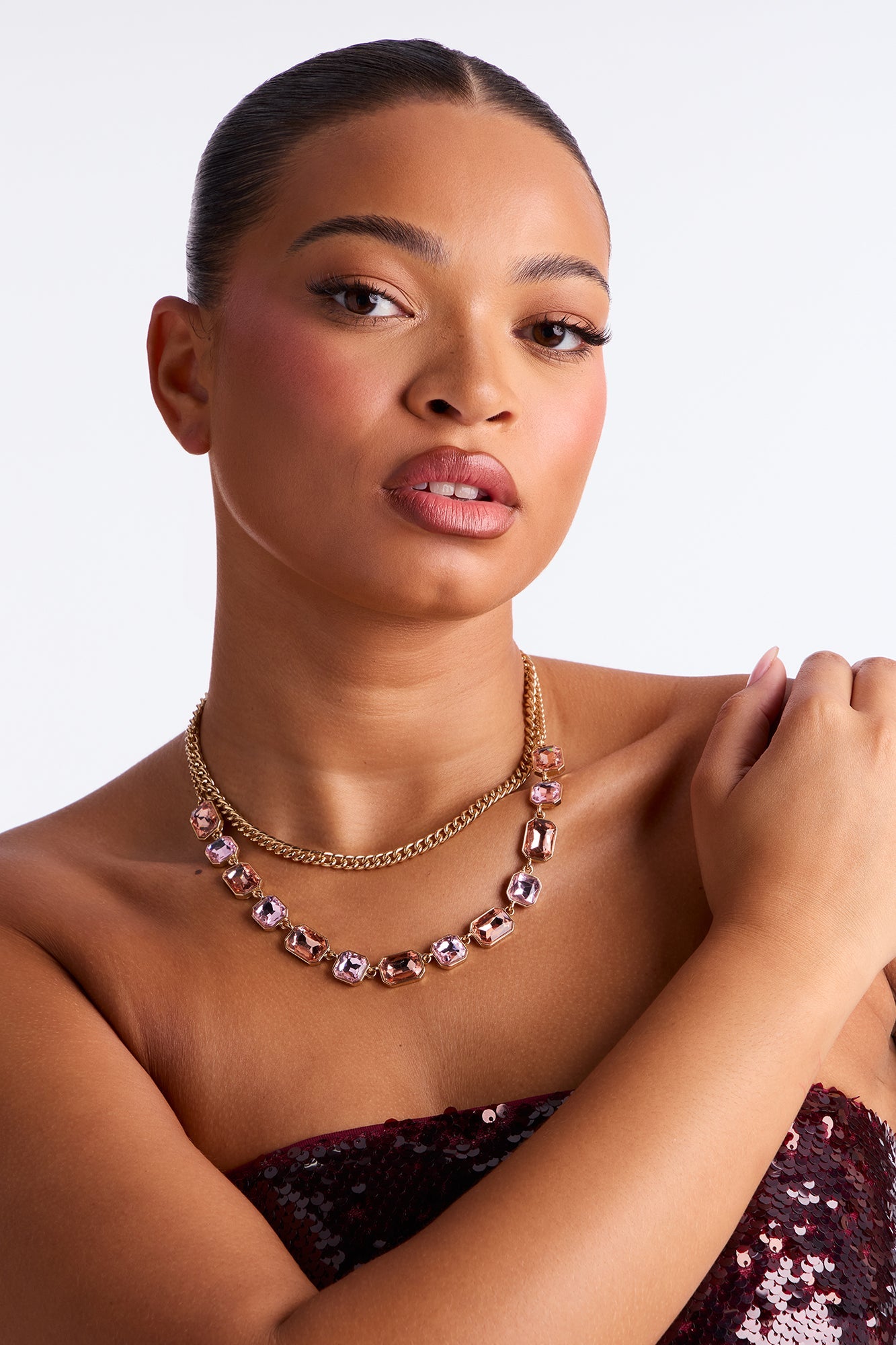 Easy Luxe Layered Necklace - Gold/Multi