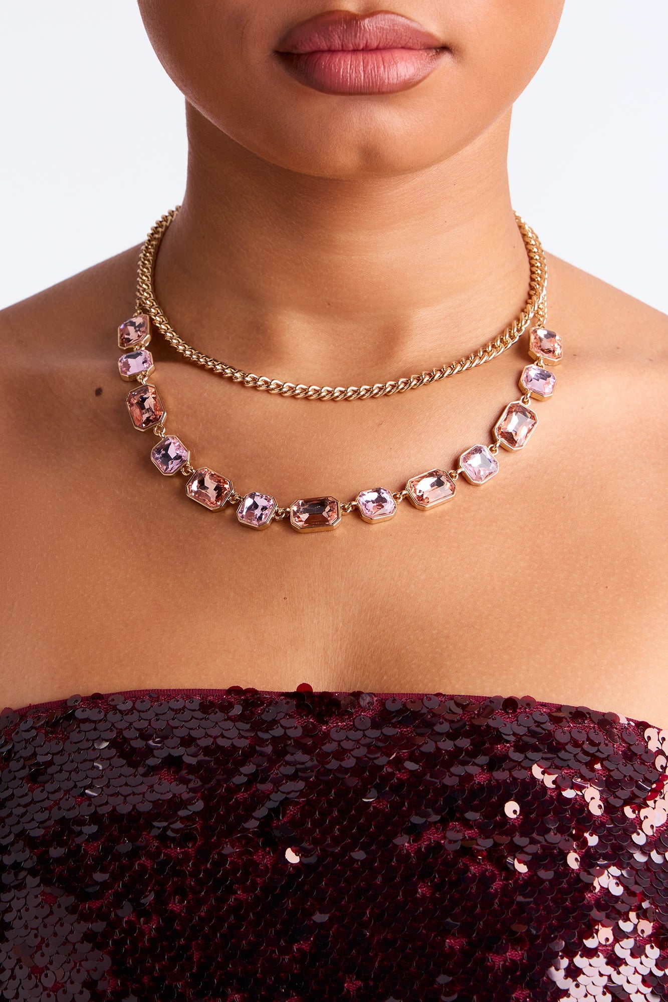 Easy Luxe Layered Necklace - Gold/Multi