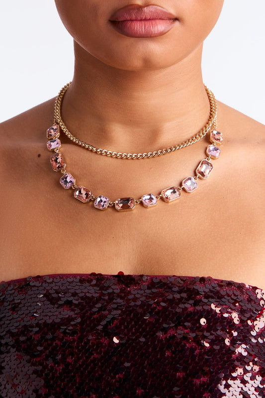 Easy Luxe Layered Necklace - Gold/Multi