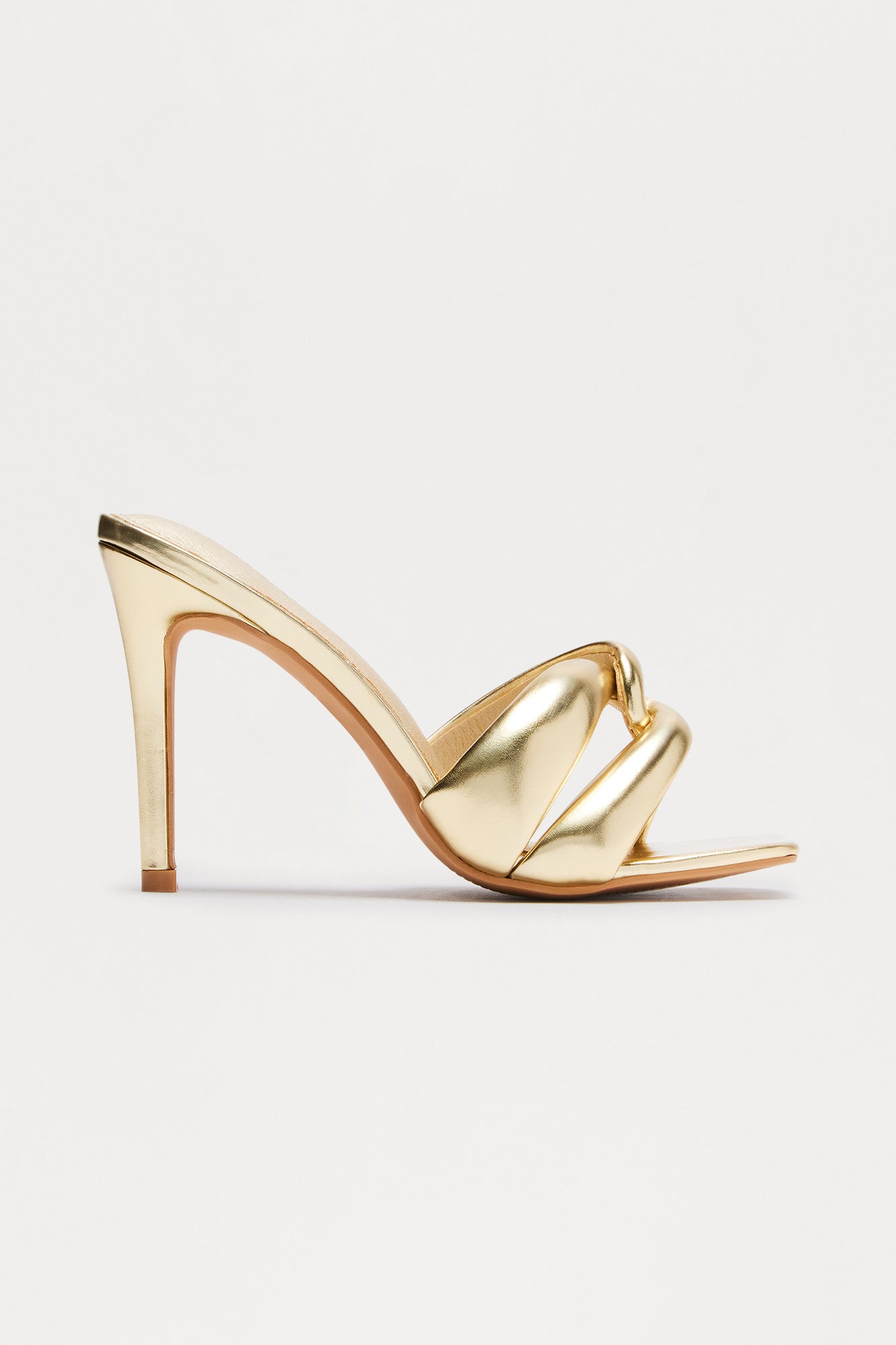 Jordan Knot Stiletto Heels - Gold