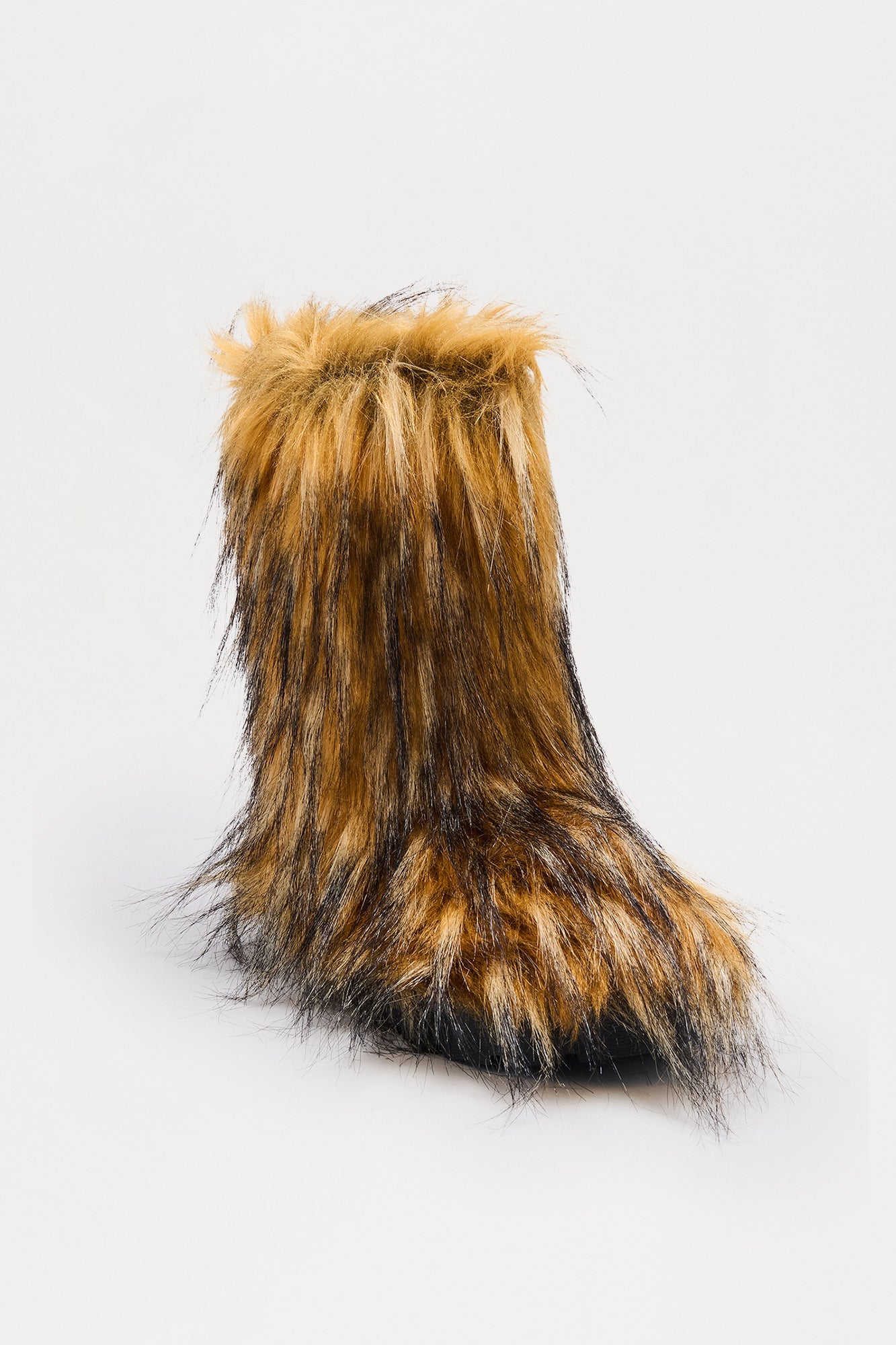 Fozzie Faux Fur Booties - Beige