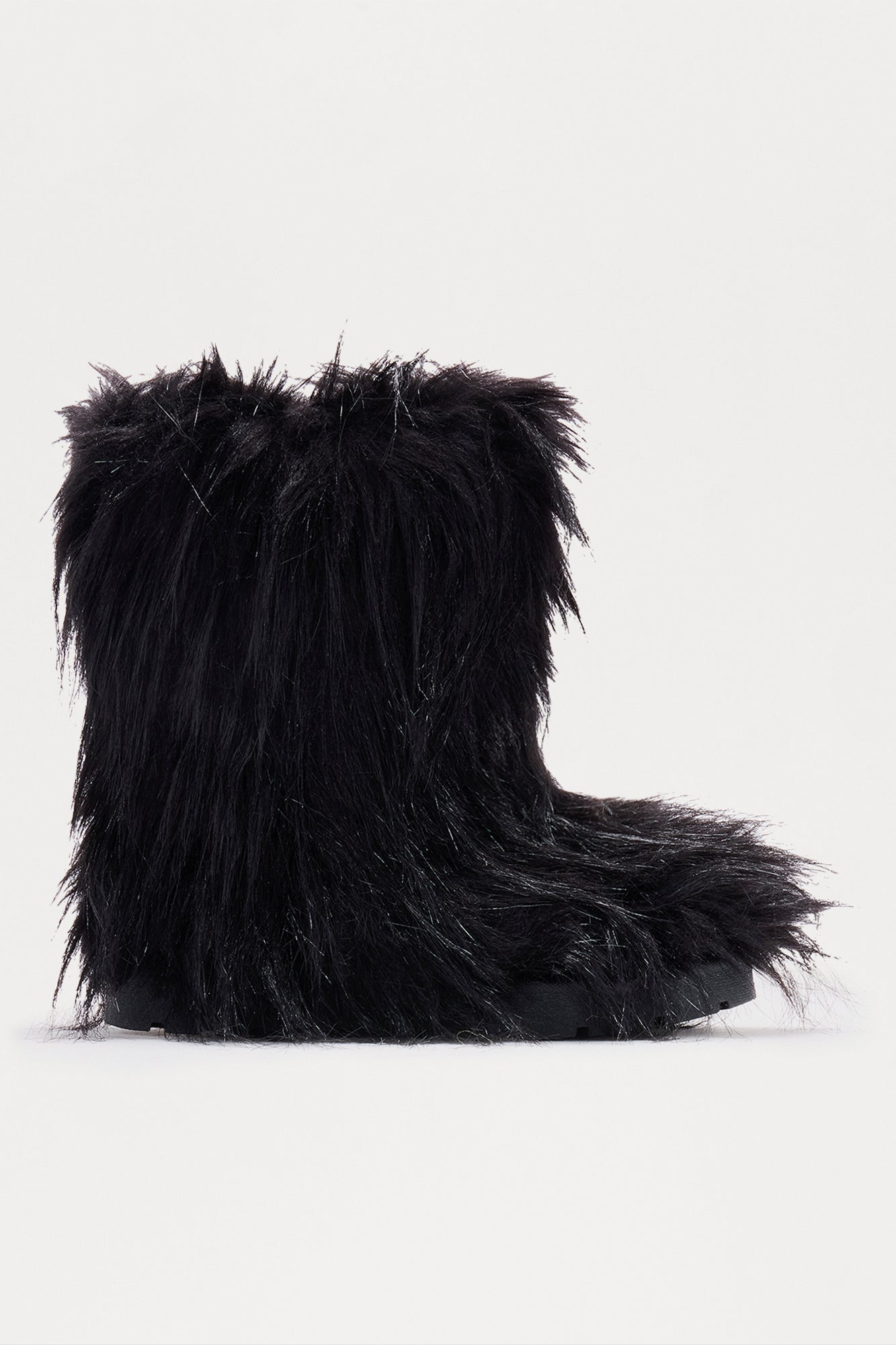 Fozzie Faux Fur Booties - Black