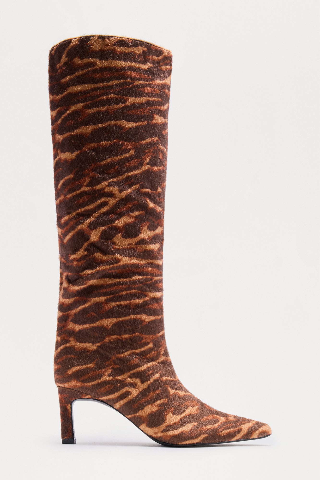 Tiera Knee High Boots - Brown Combo