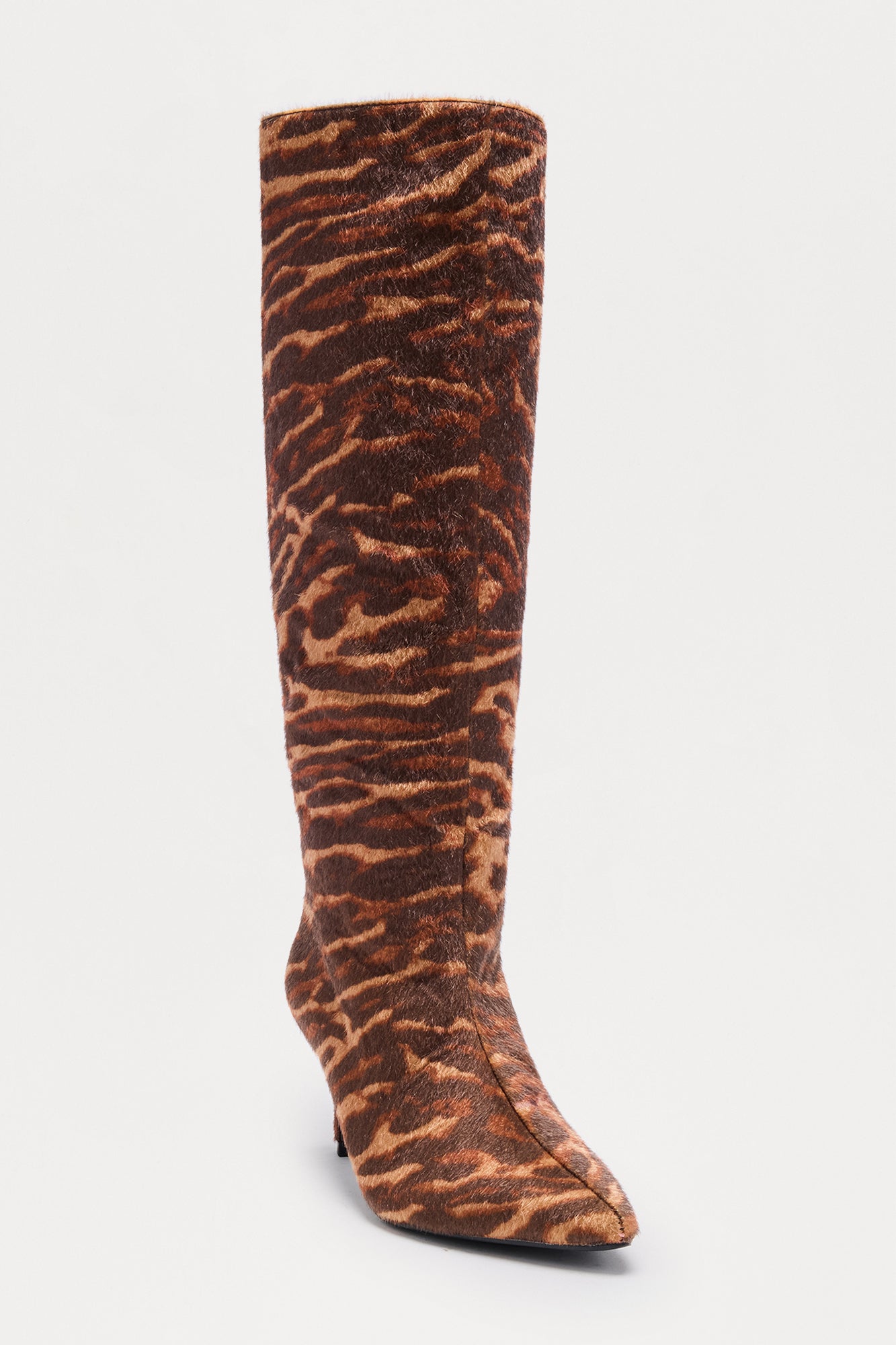 Tiera Knee High Boots - Brown Combo
