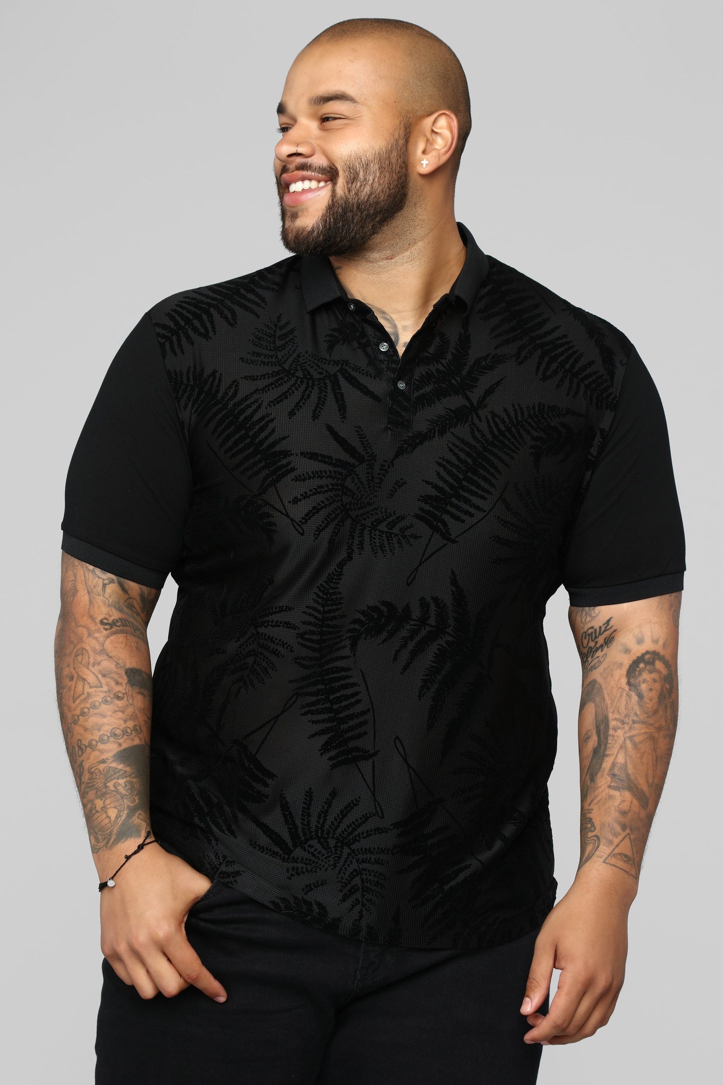 Breezy Short Sleeve Polo - Black