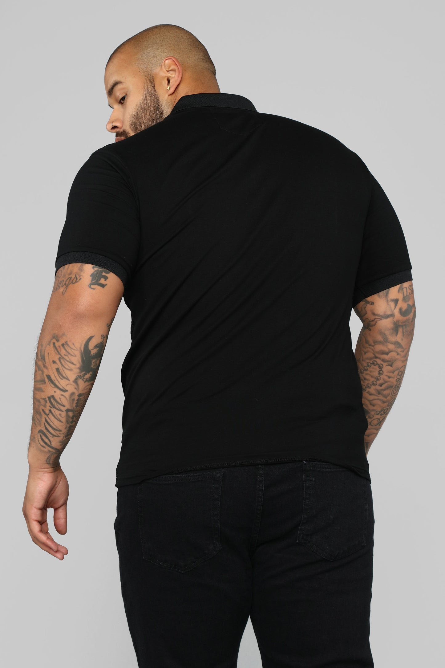 Breezy Short Sleeve Polo - Black
