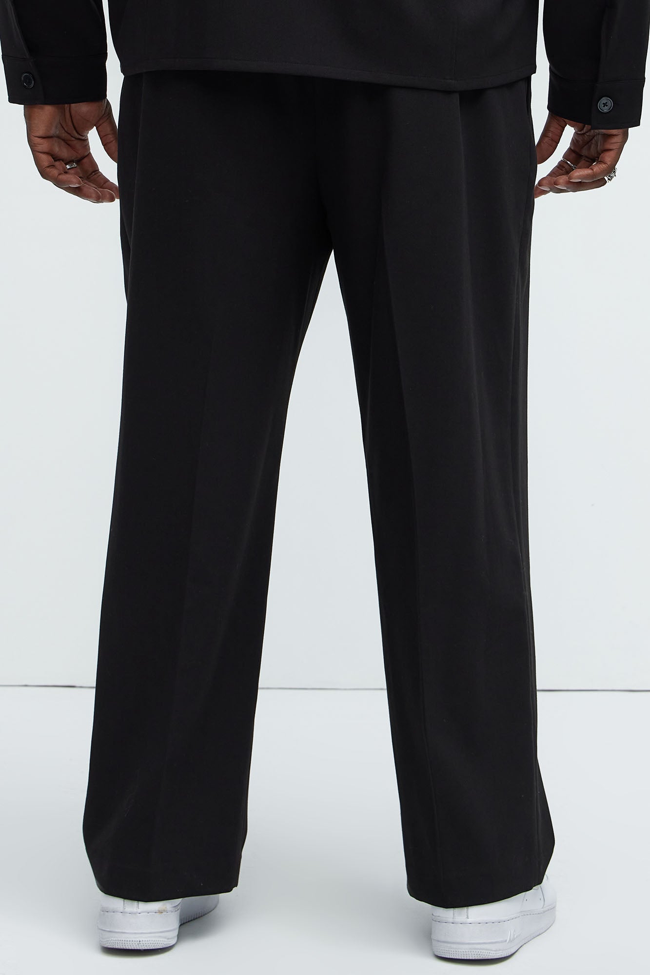 Ronan Relaxed Tapered Trousers - Black