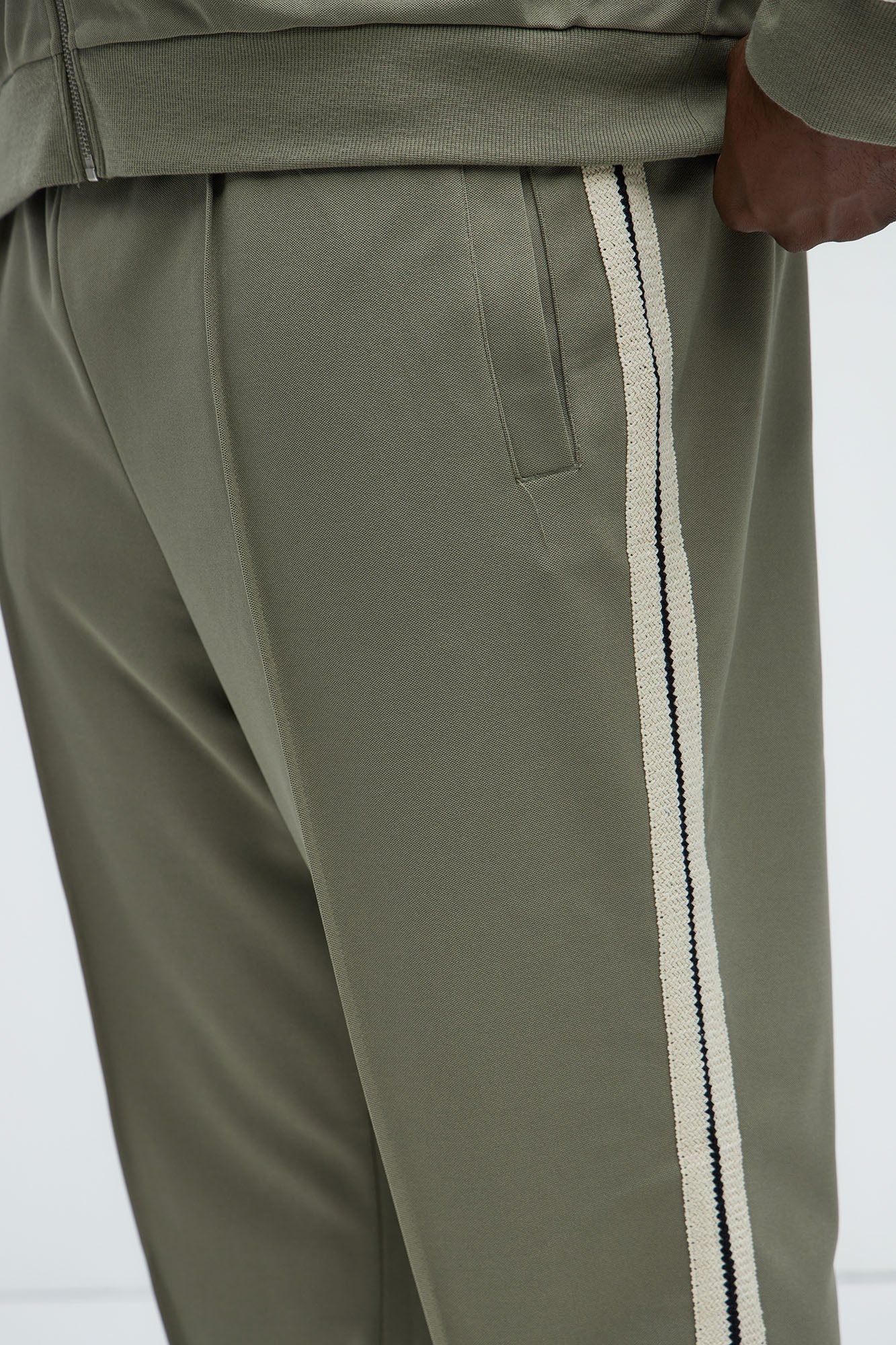Dennis Classic Knit Track Pants - Olive