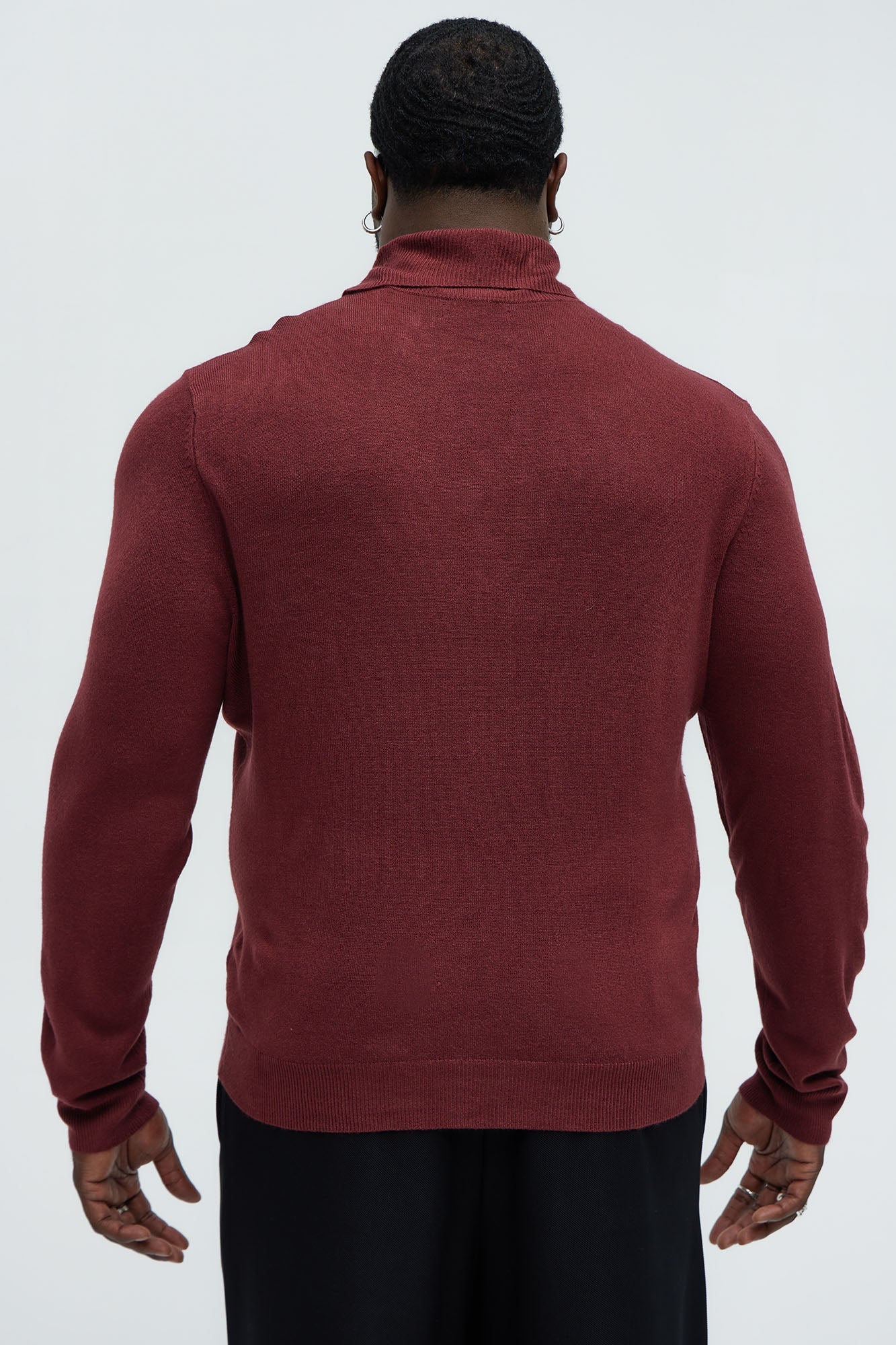 DeAngelo Turtleneck Sweater - Burgundy