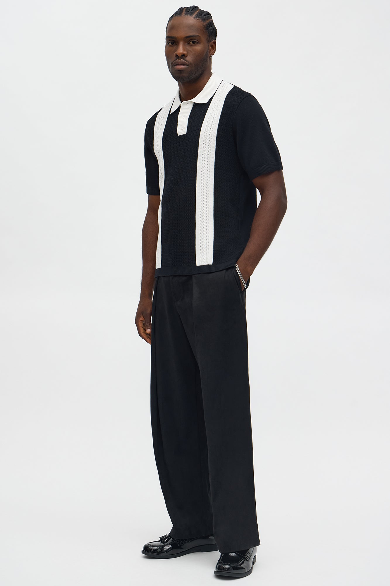 The Abundance Polo - Black/White