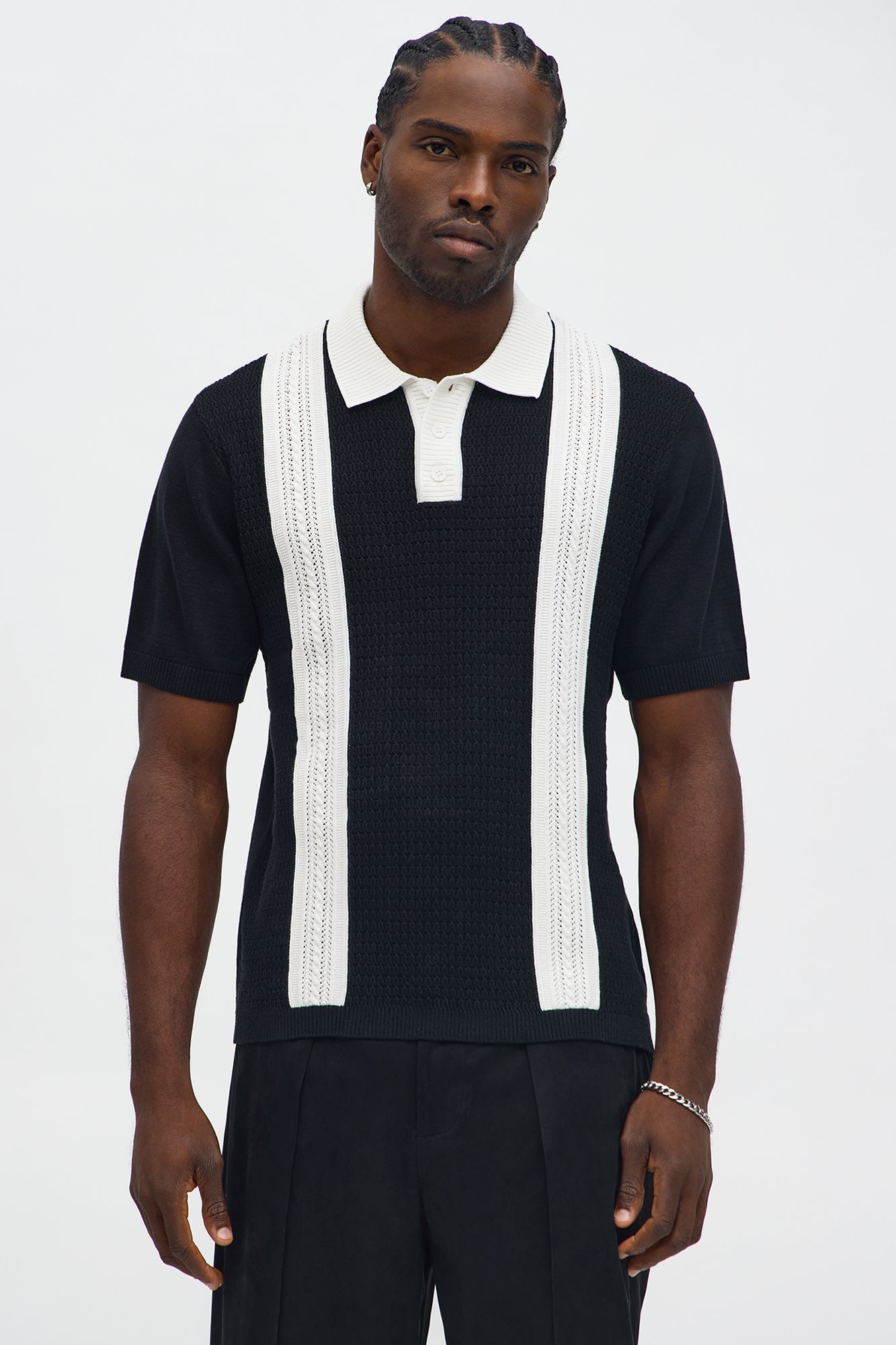 The Abundance Polo - Black/White