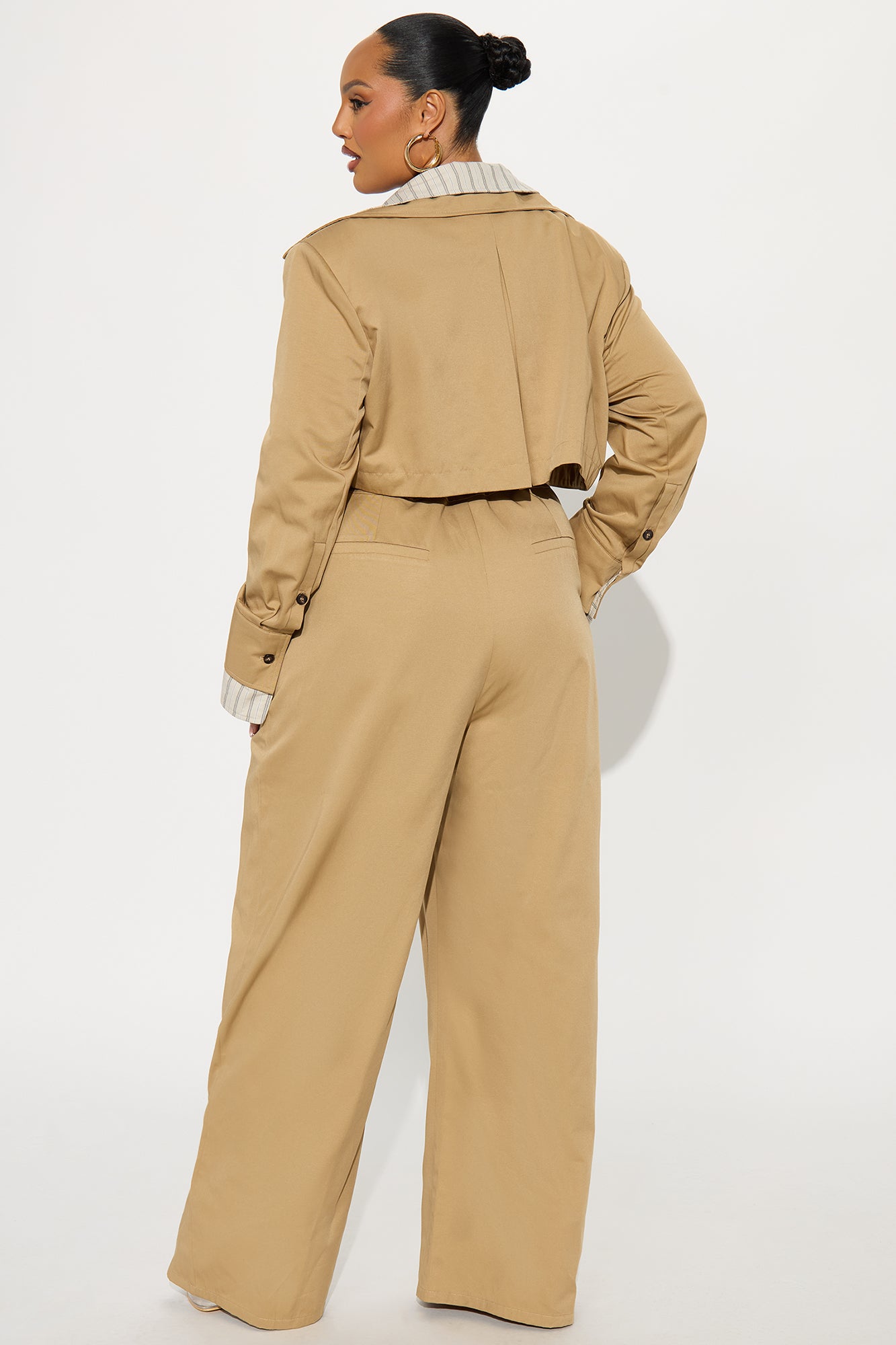 Always Ready For A Mission Belted Jumpsuit - Khaki