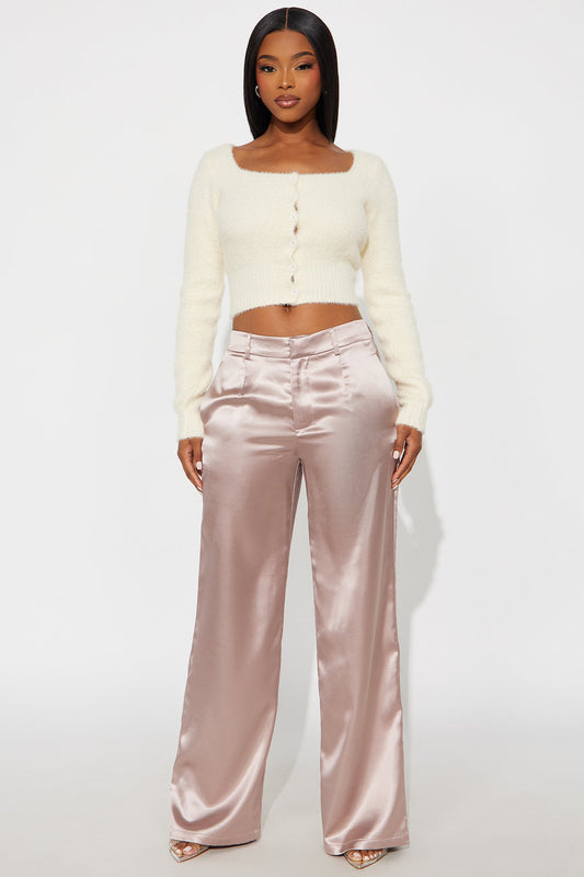 Caviar Nights Satin Trouser Pant 32″ - Orchid