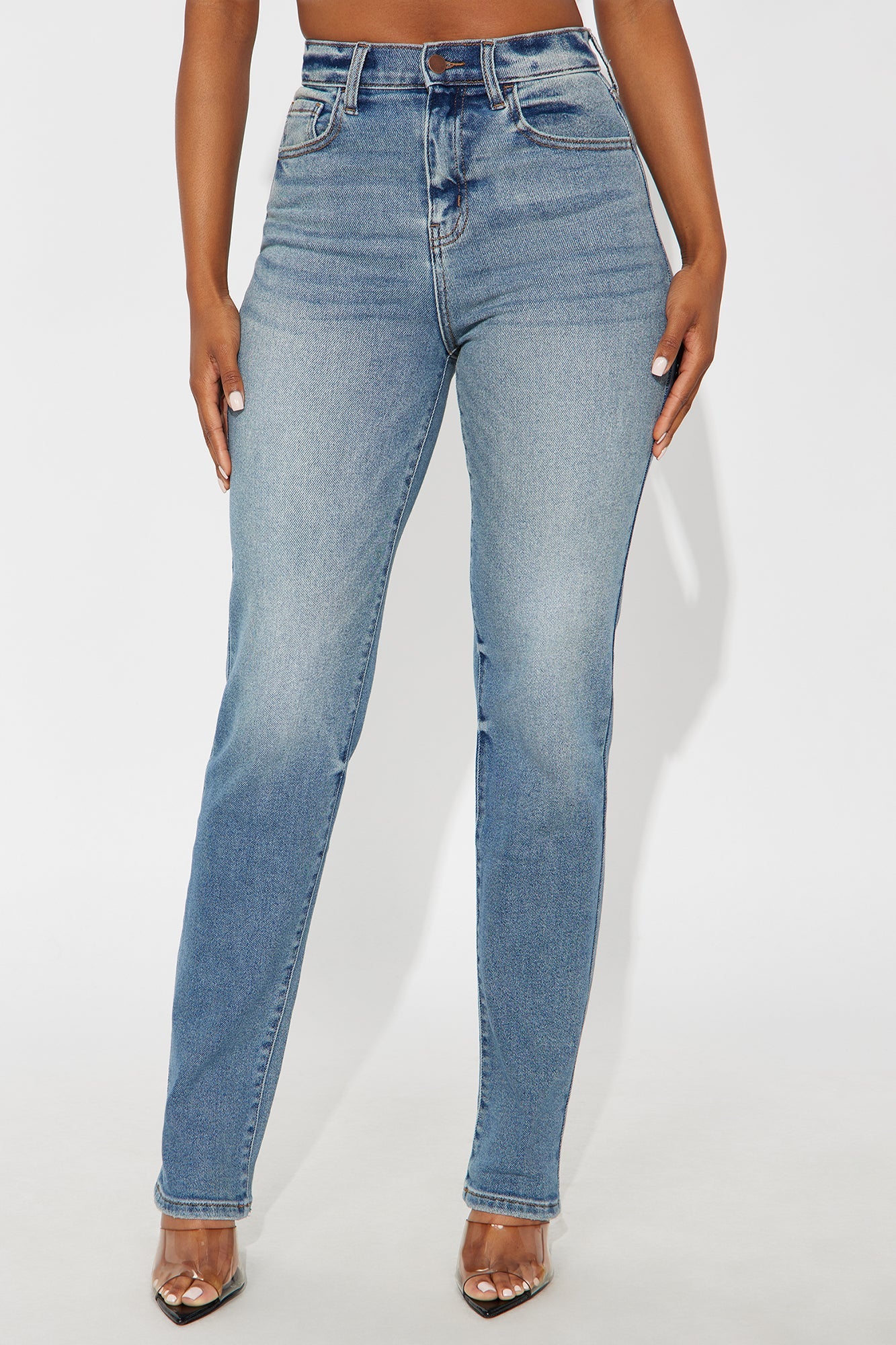 Superstitious Slim Straight Leg Jeans - Medium Wash