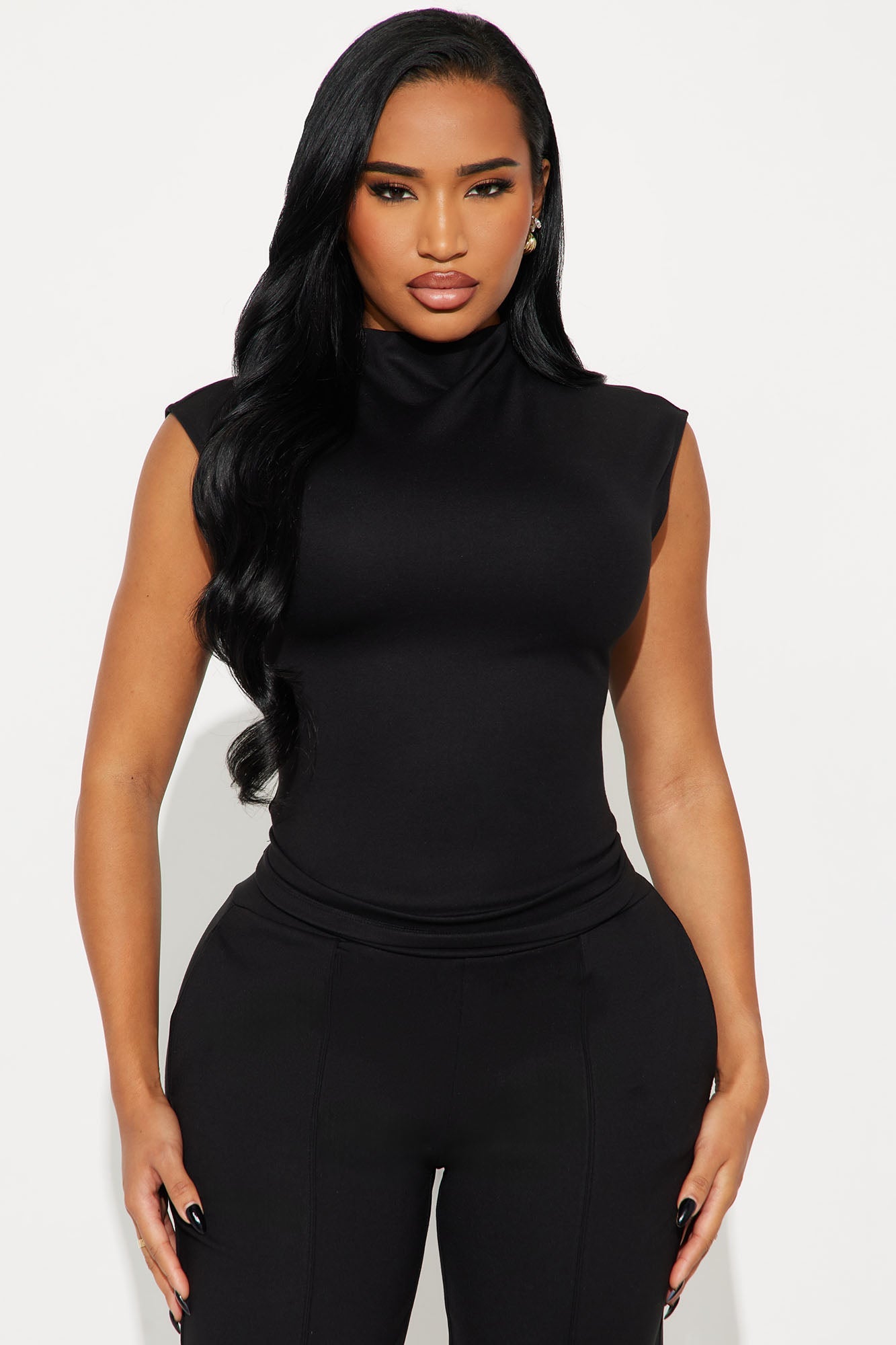 Power Stance Sleeveless Pant Set - Black