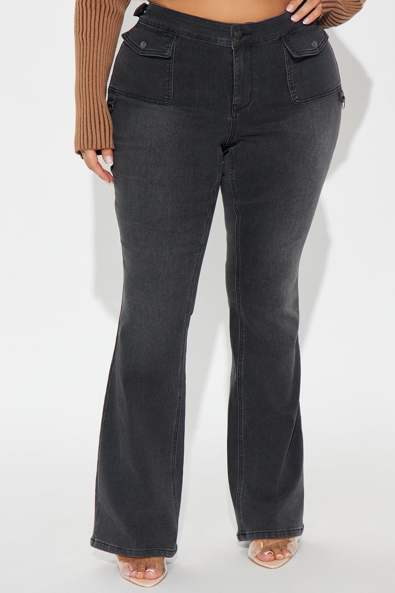 Bonus Points Bootcut Jeans - Black Wash