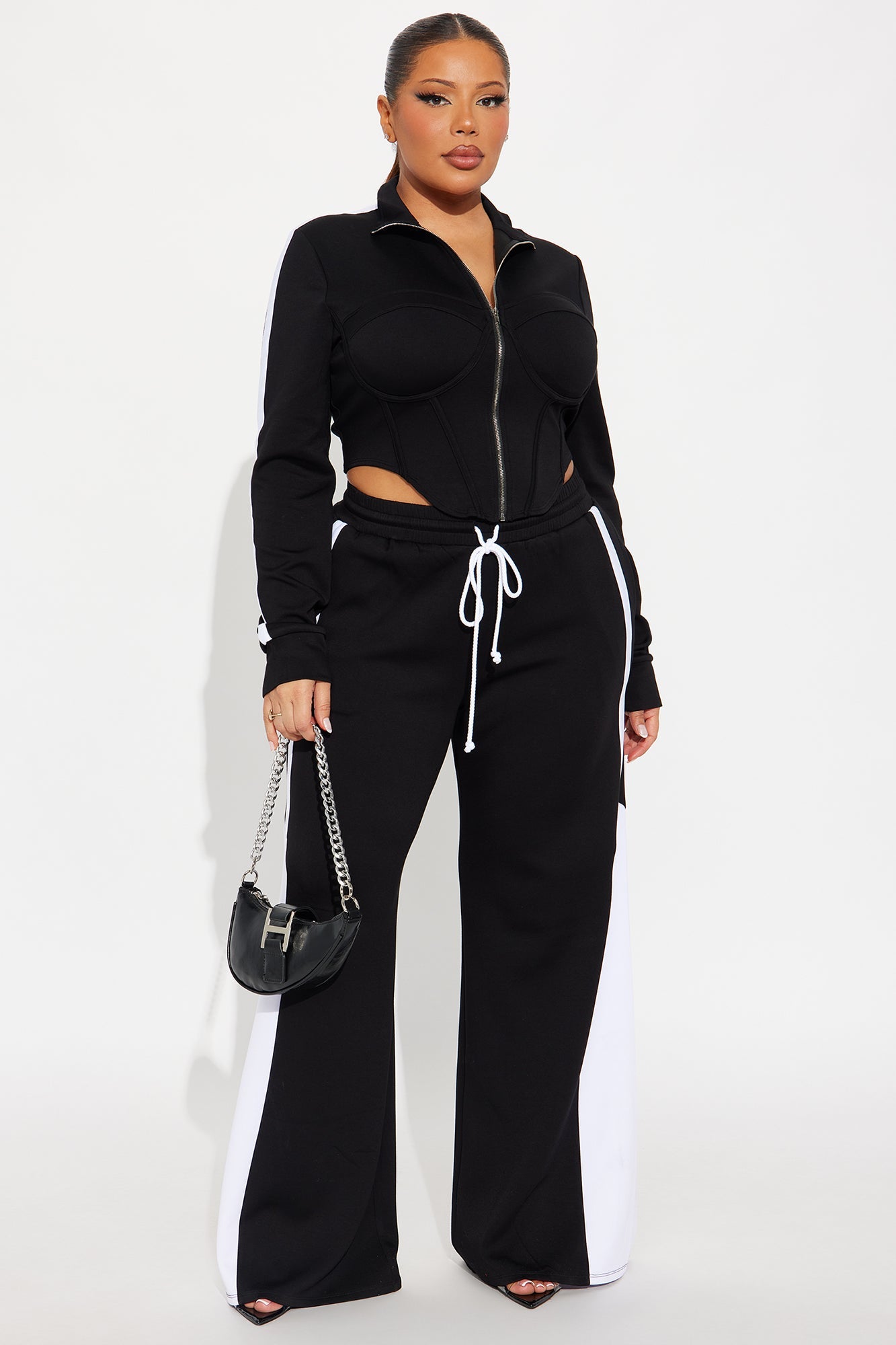 Victory Lap Scuba Pant Set - Black