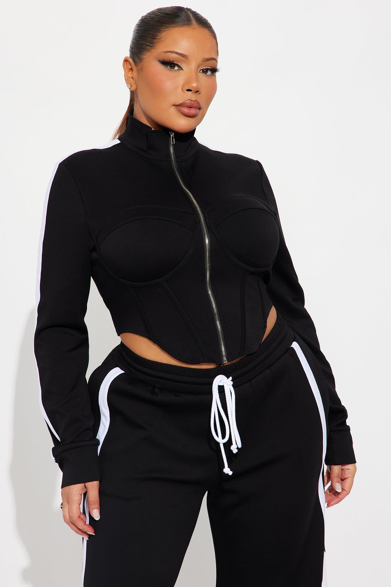 Victory Lap Scuba Pant Set - Black