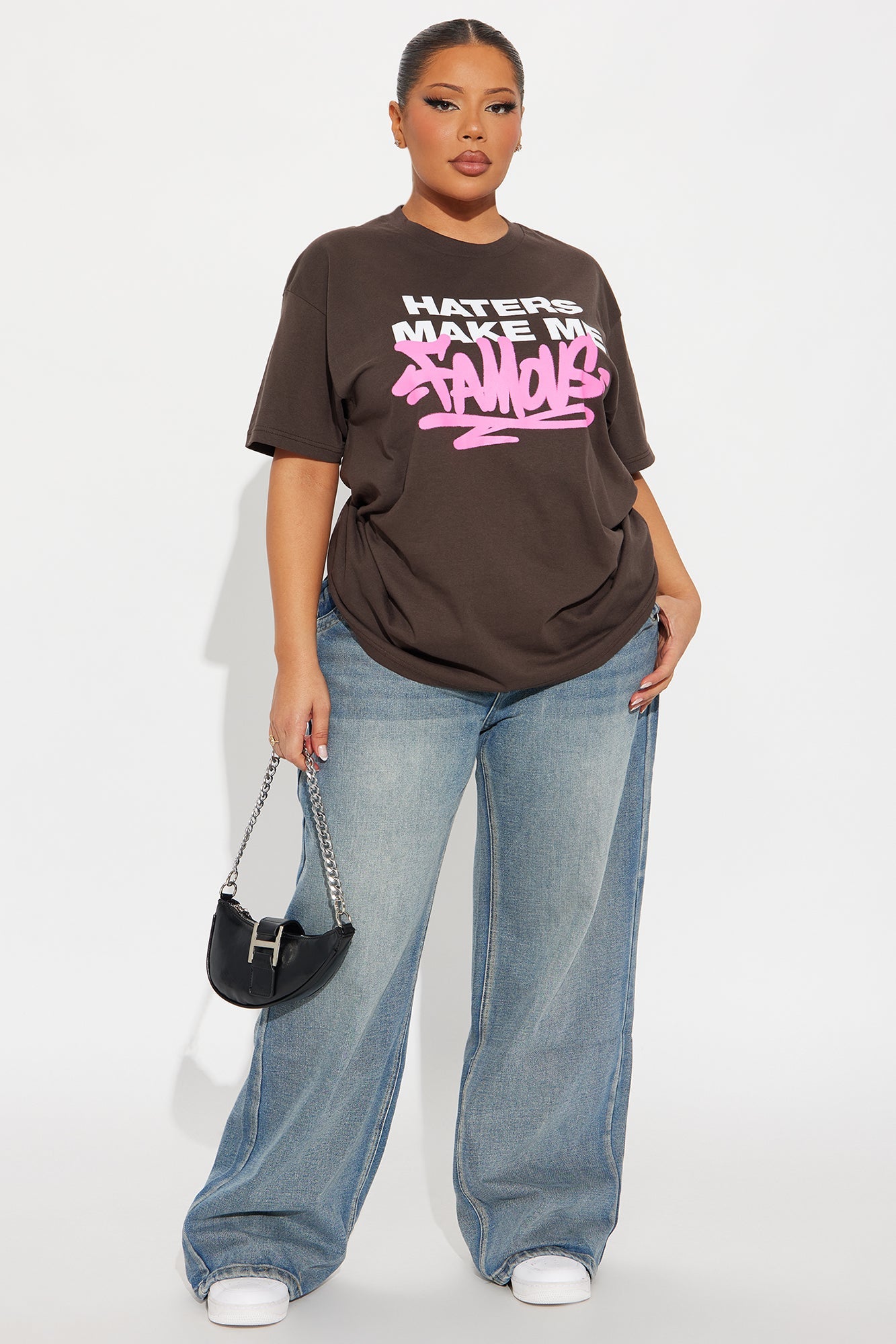 Haters Make Me Famous Tee - Brown