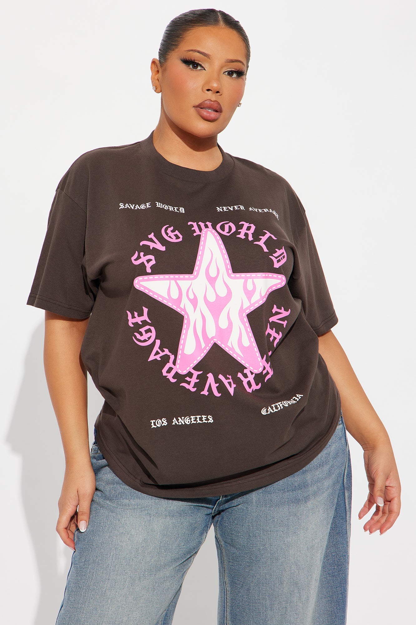 Savage World Star Tee - Brown