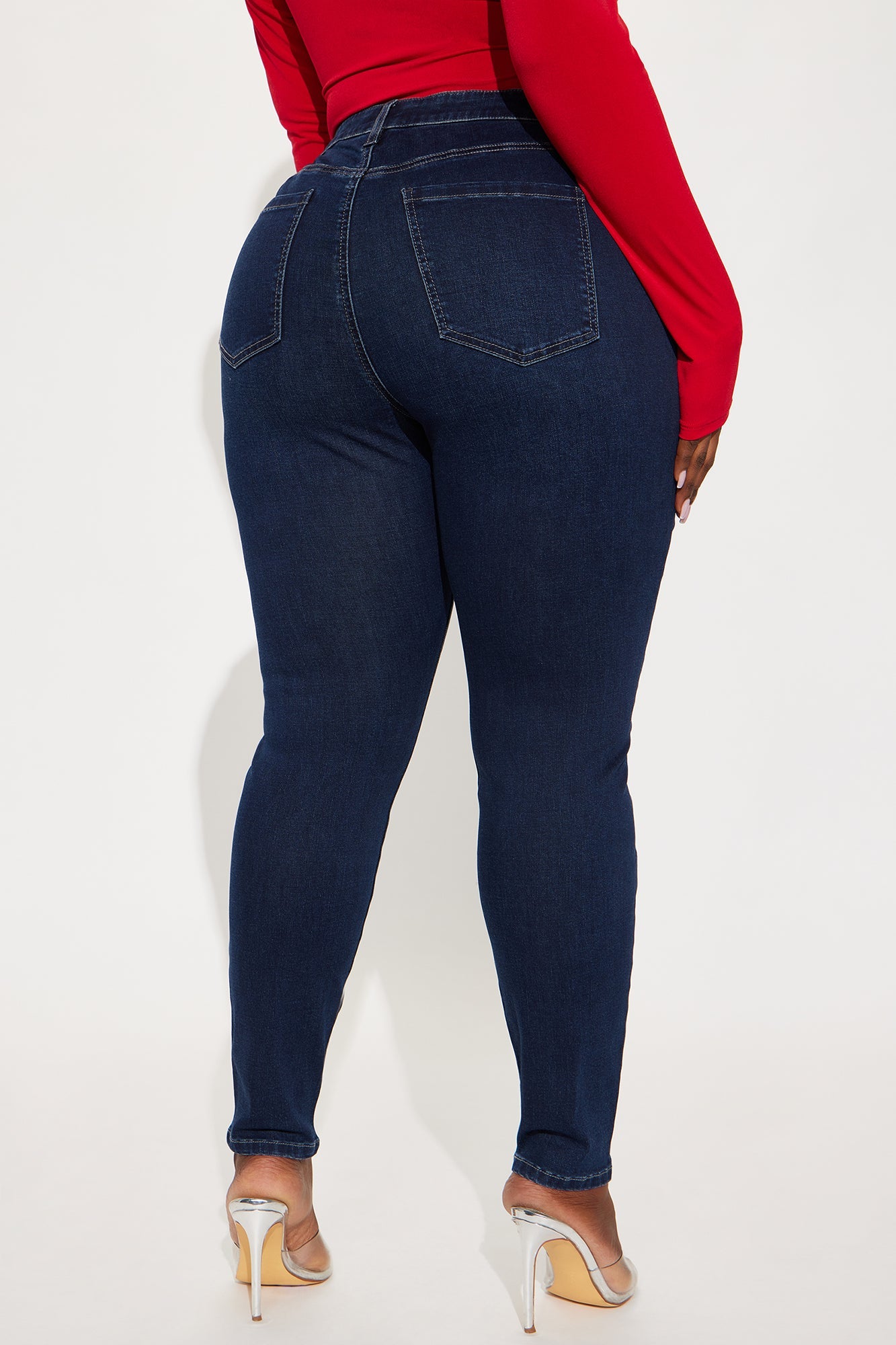 Smooth Fit Mid Rise Skinny Jeans - Dark Wash