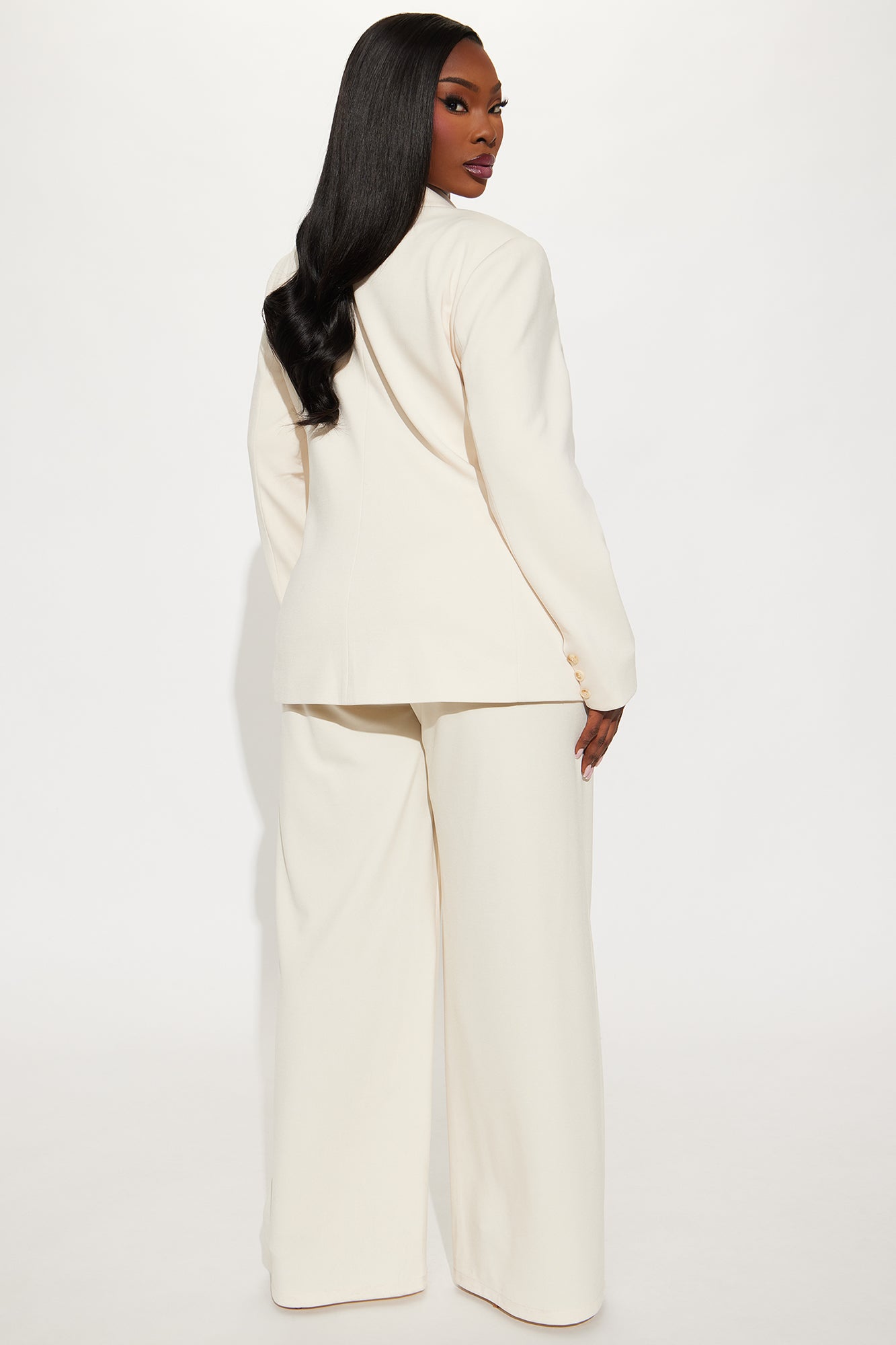 Gabby Ponte Blazer Pant Set - Cream