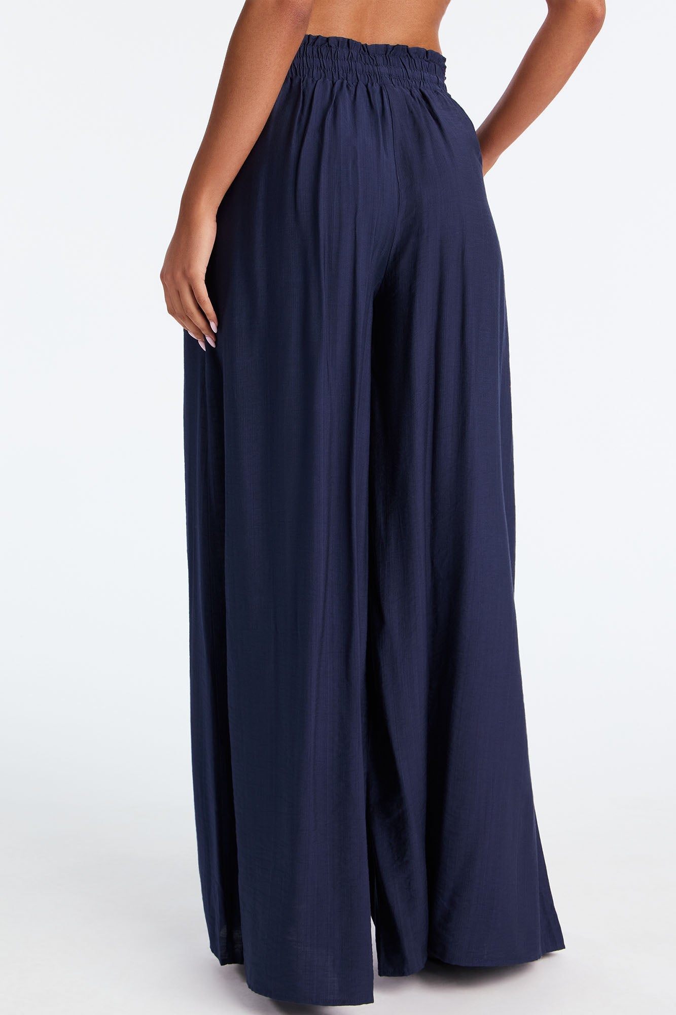 Meet At Sunset Wide Leg Pant - Navy