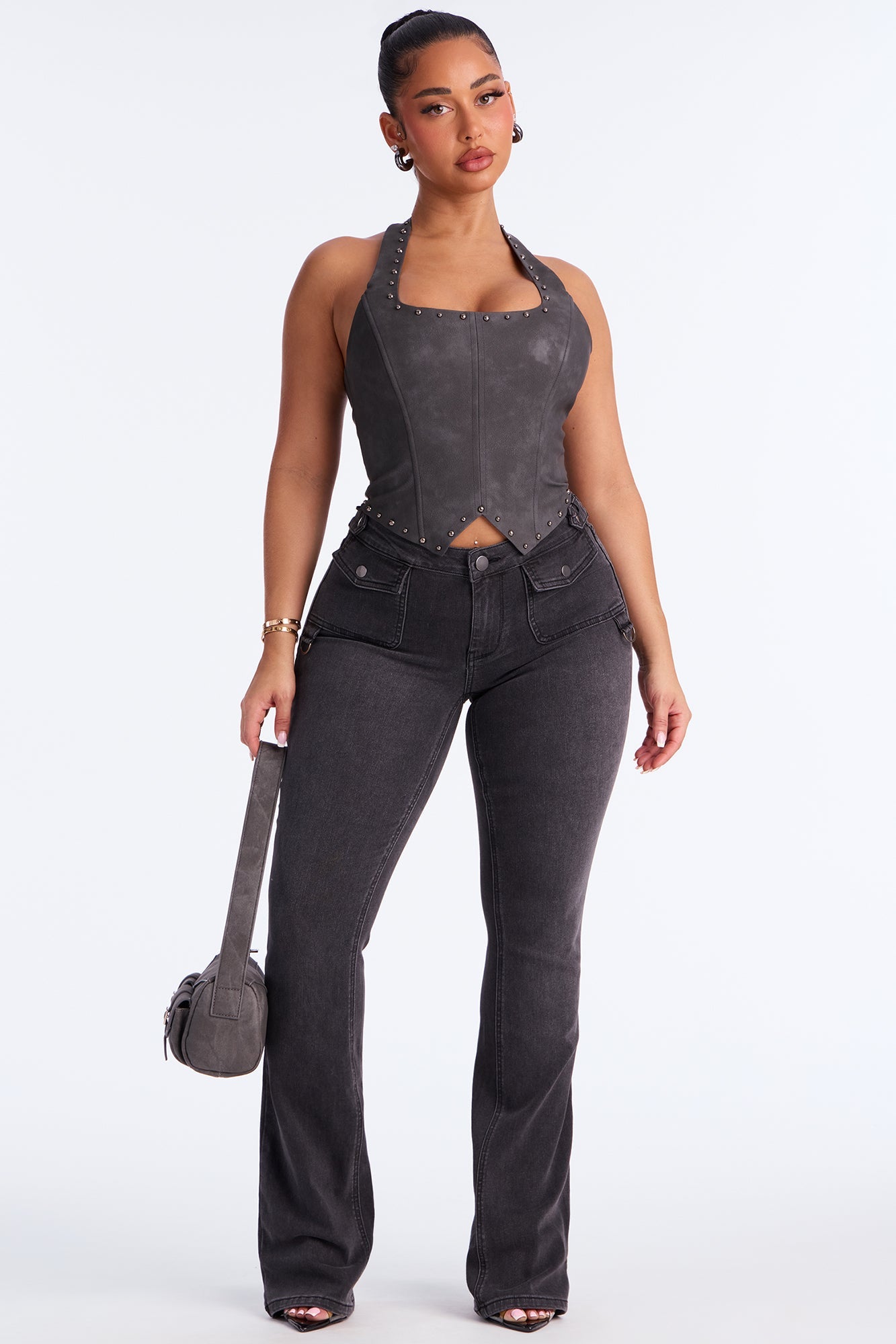 Bonus Points Bootcut Jeans - Black Wash