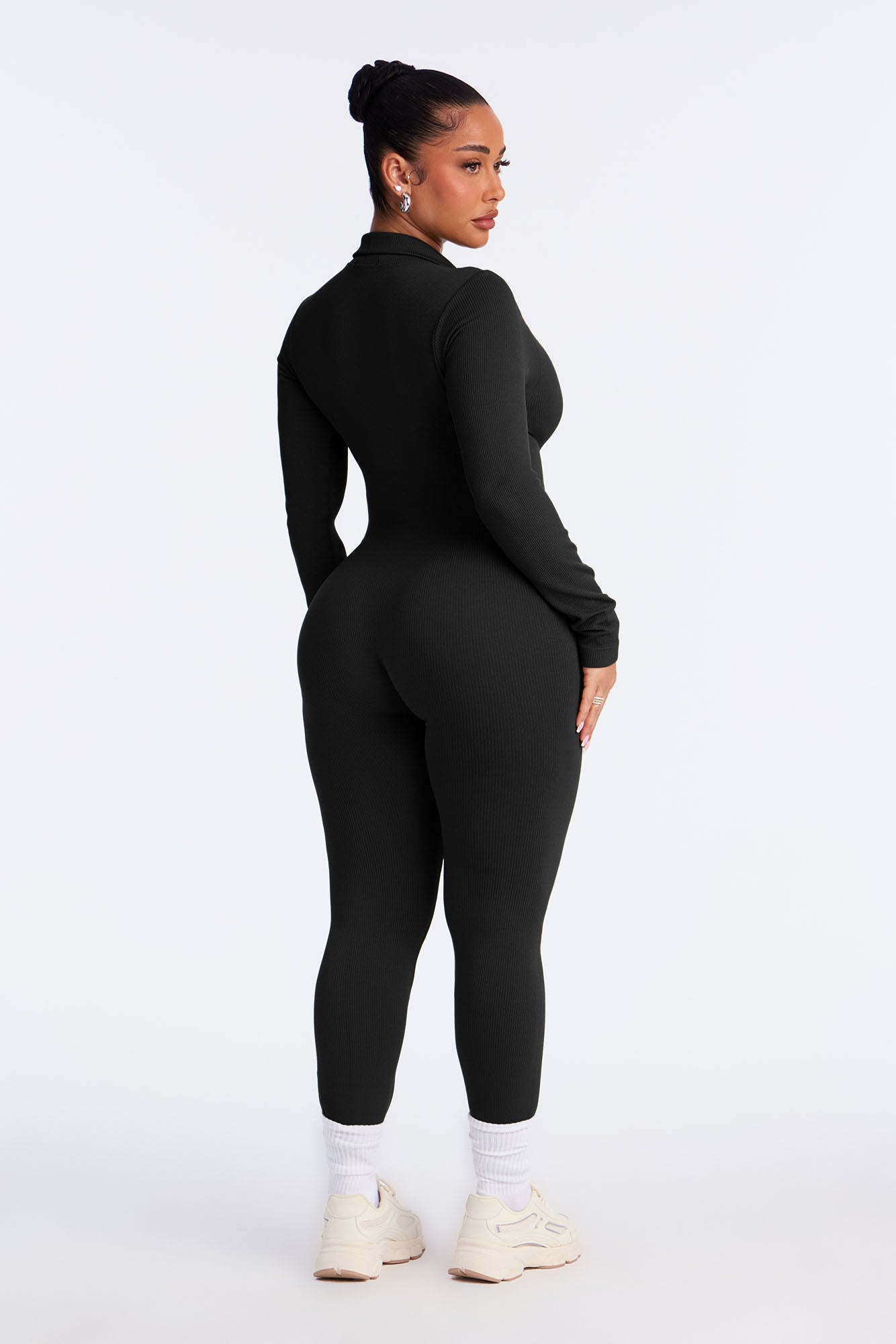 Back To It Seamless Jumpsuit - Black