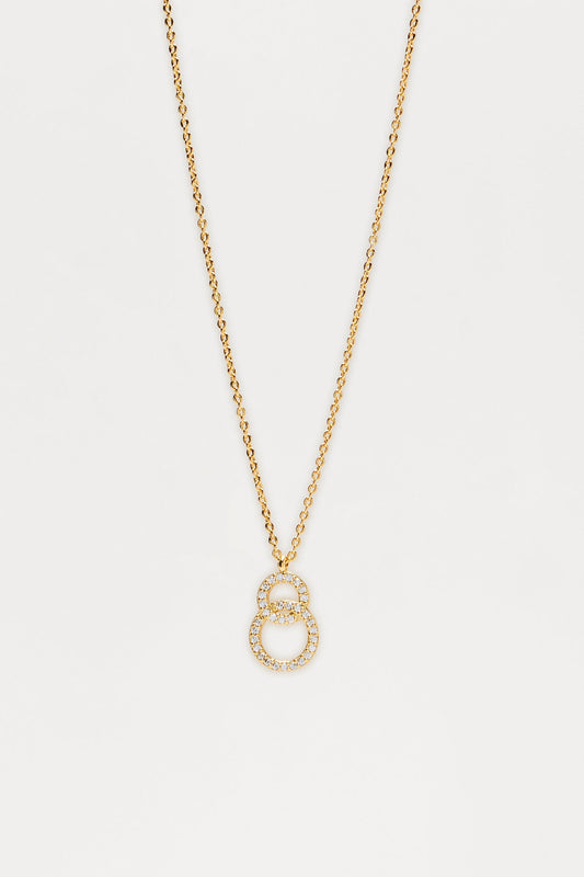 Thinking It Over Pendant Necklace - Gold