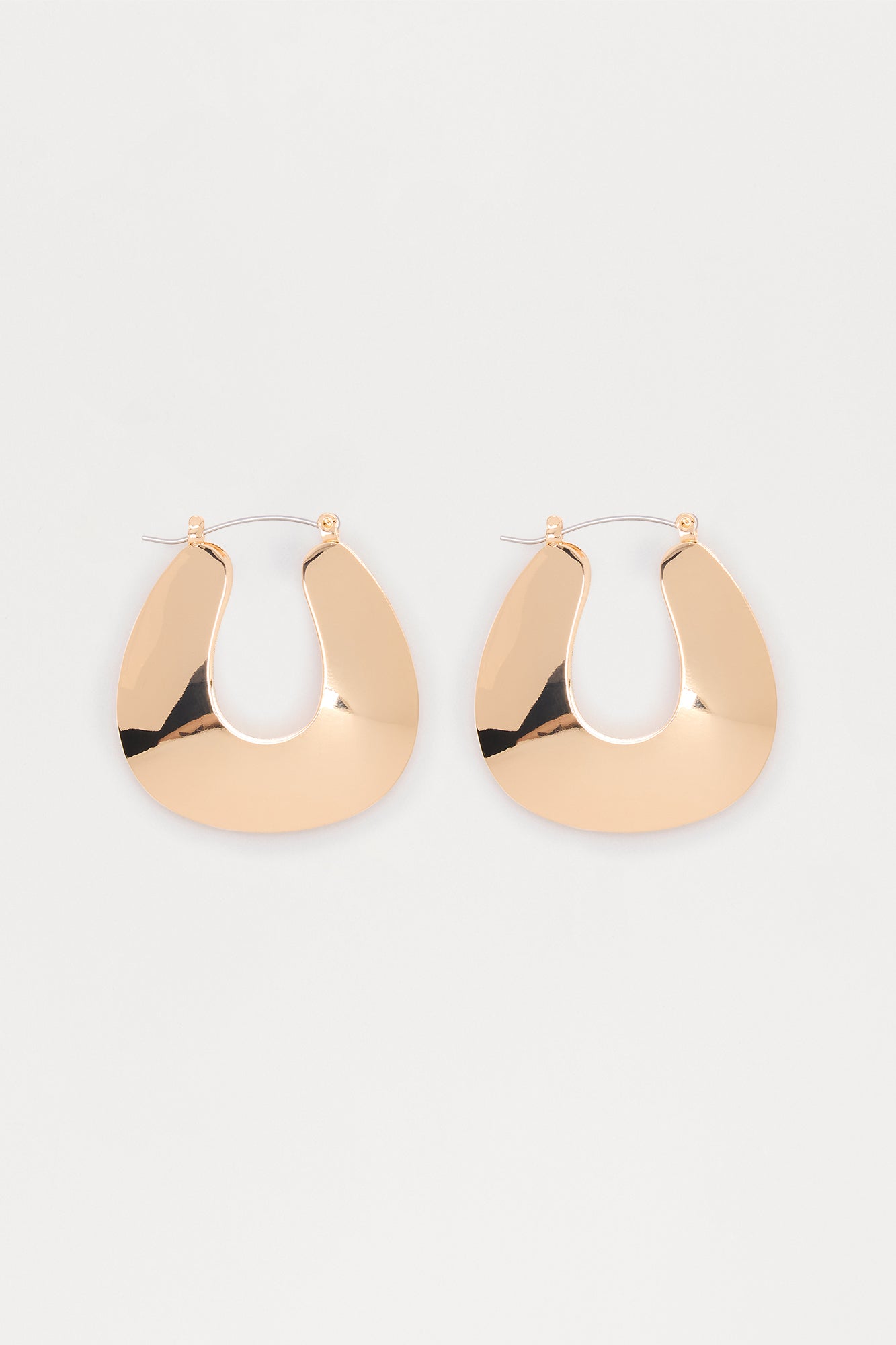 Tara Hardware Hoop Earrings - Gold