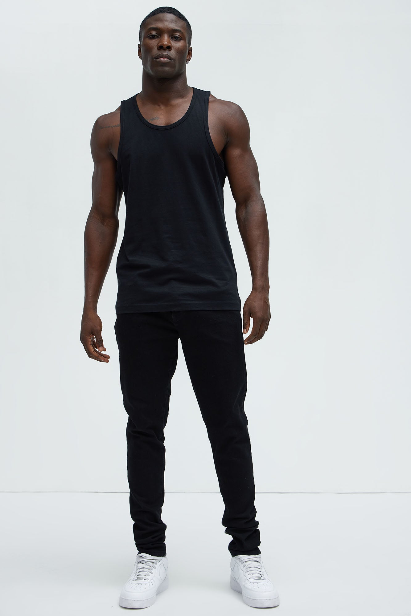 Cornell Stacked Skinny Jeans - Black