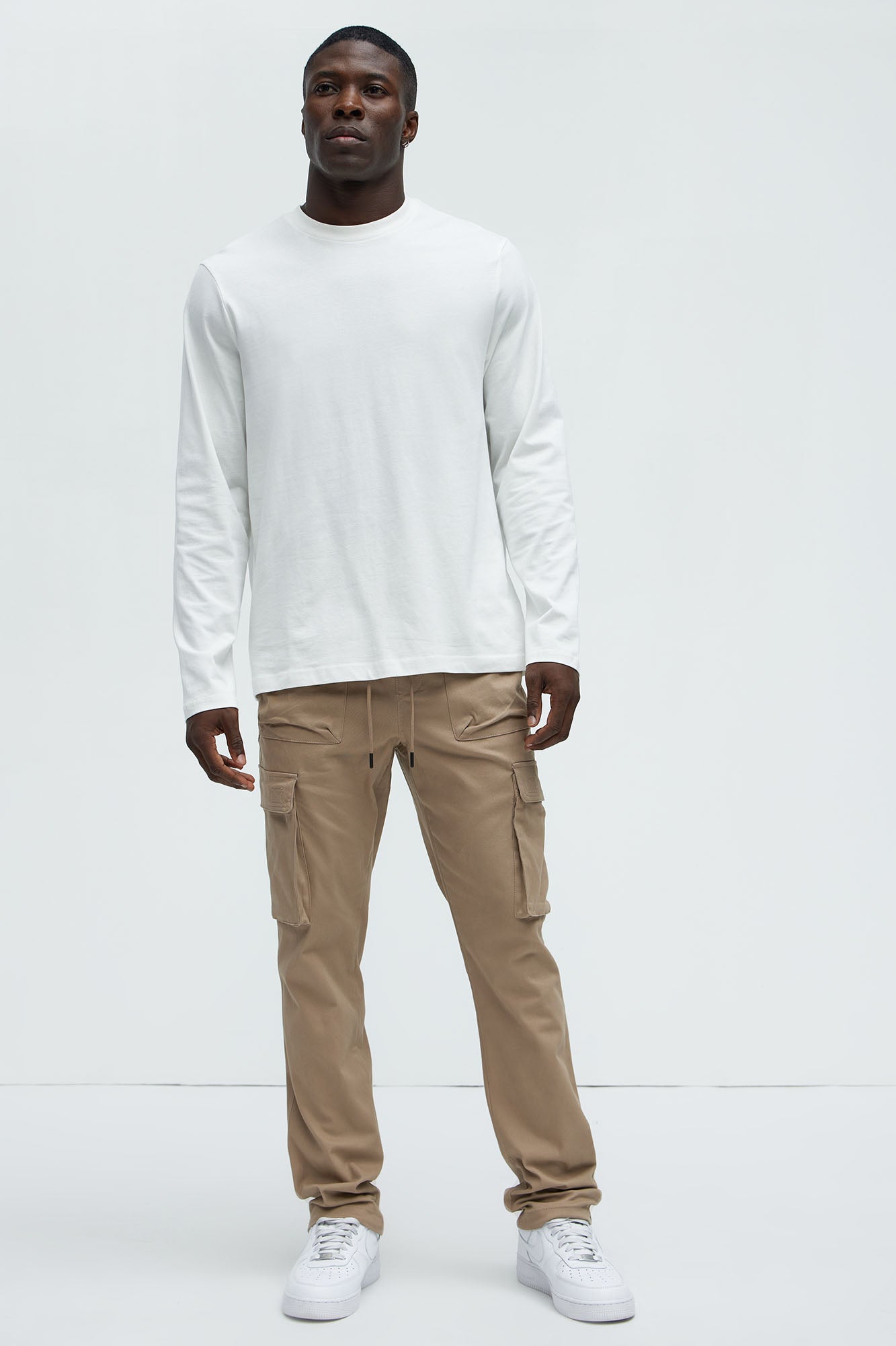 Cadet Utility Slim Cargo Pants - Khaki
