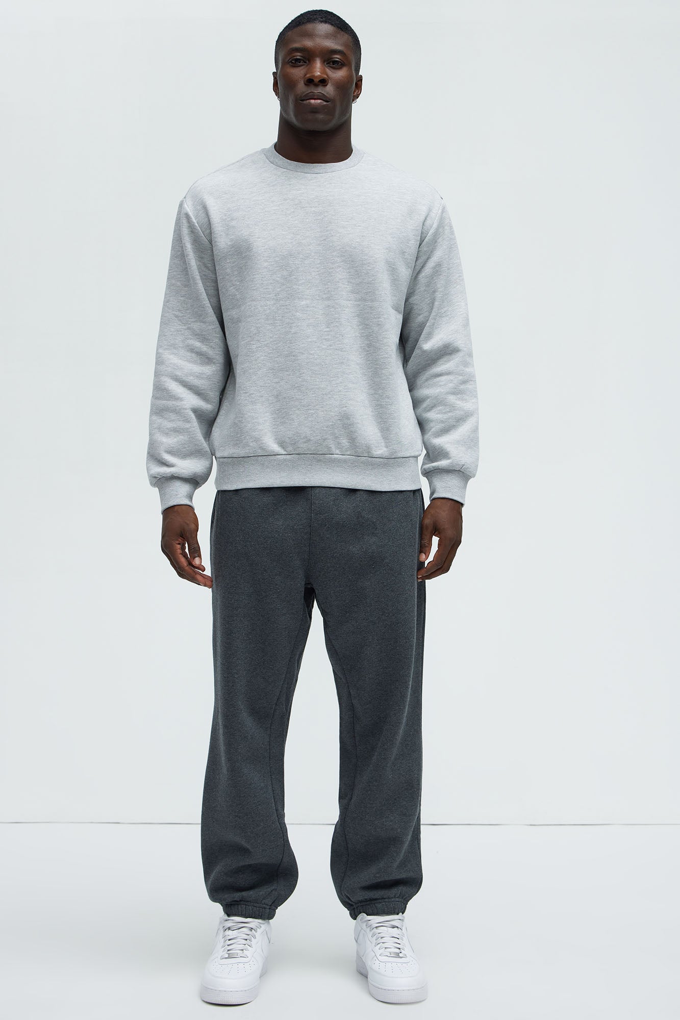 Tyson Crew Neck Sweatshirt - Heather Grey