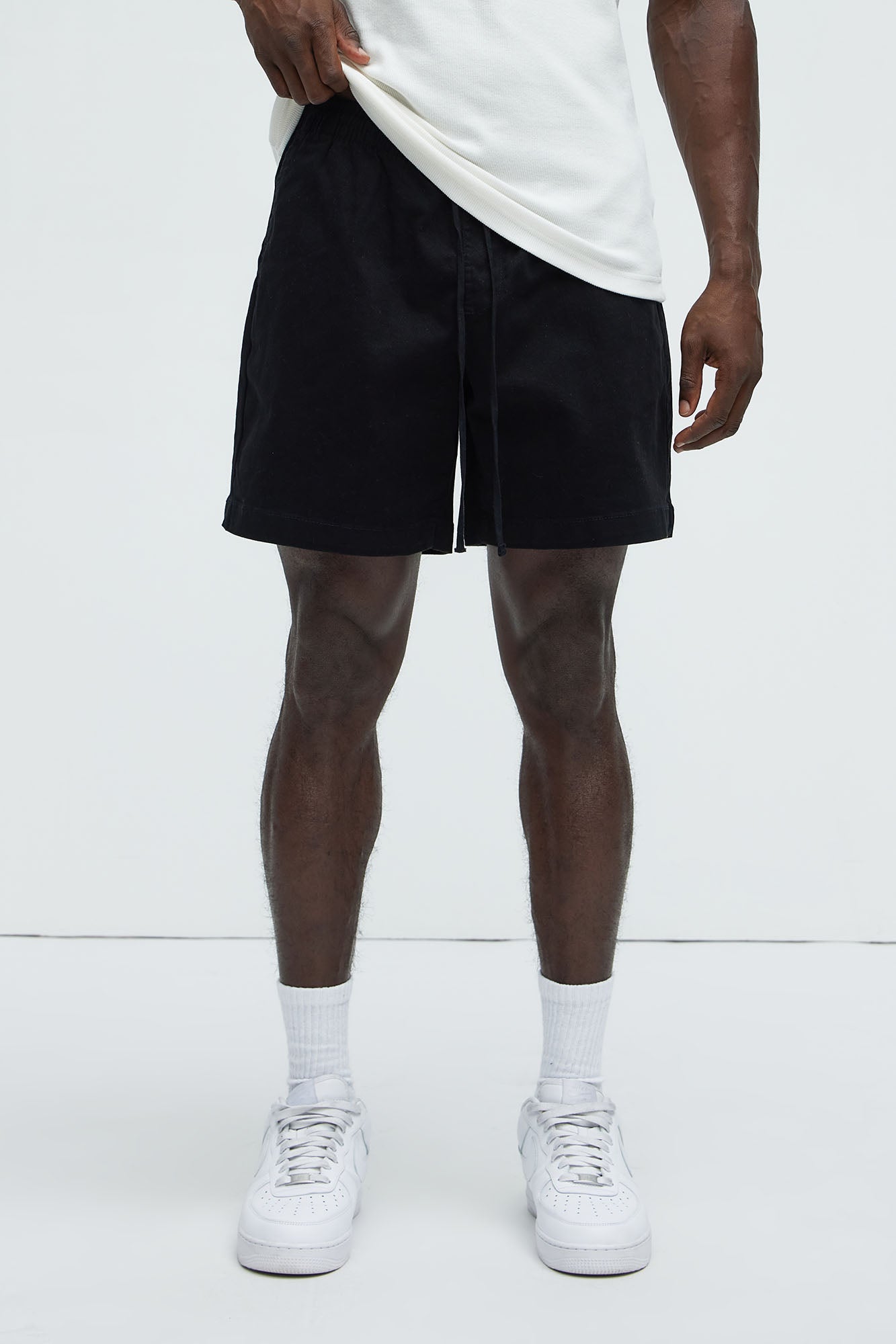 Twill Volley Shorts - Black