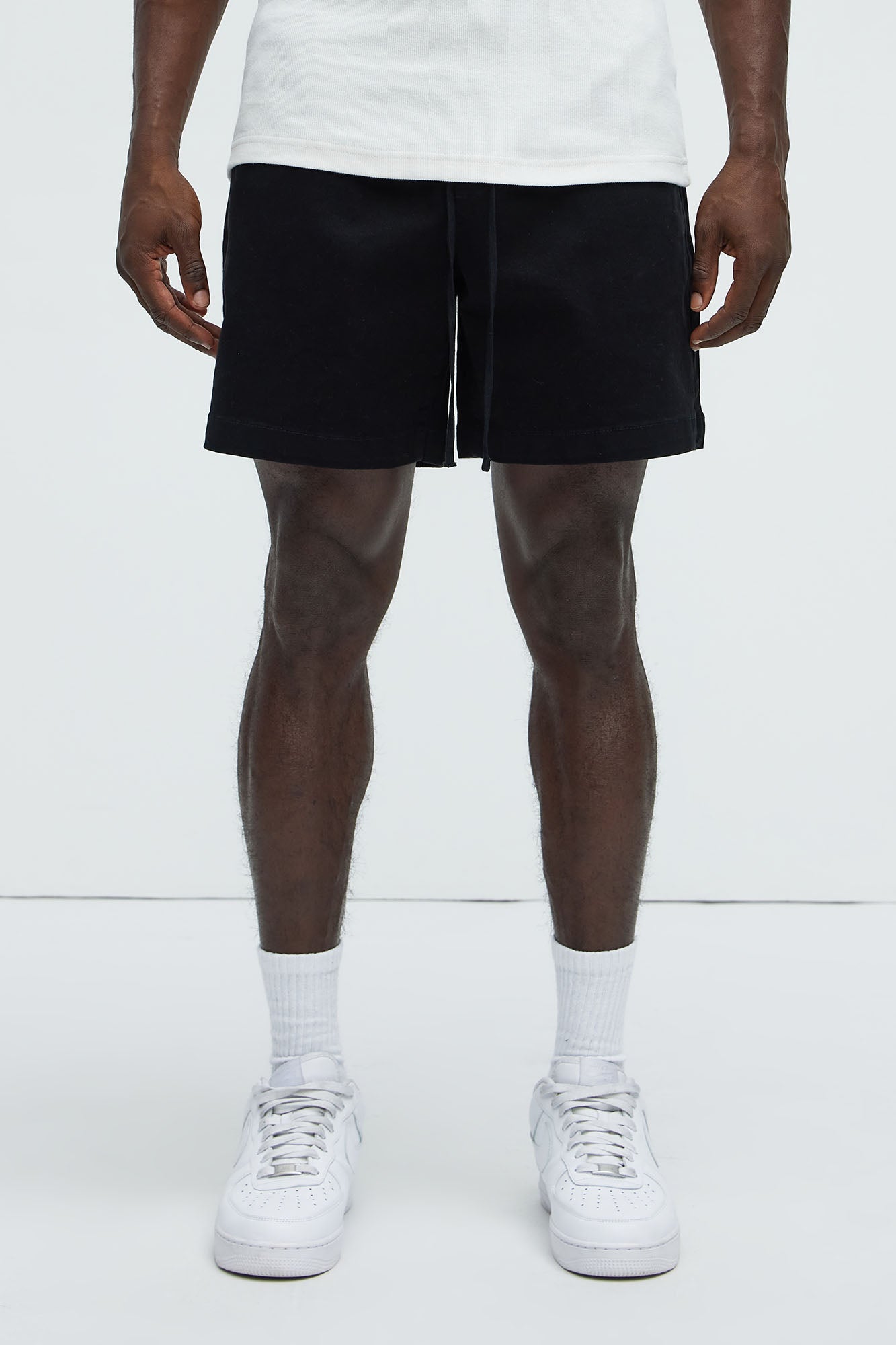 Twill Volley Shorts - Black