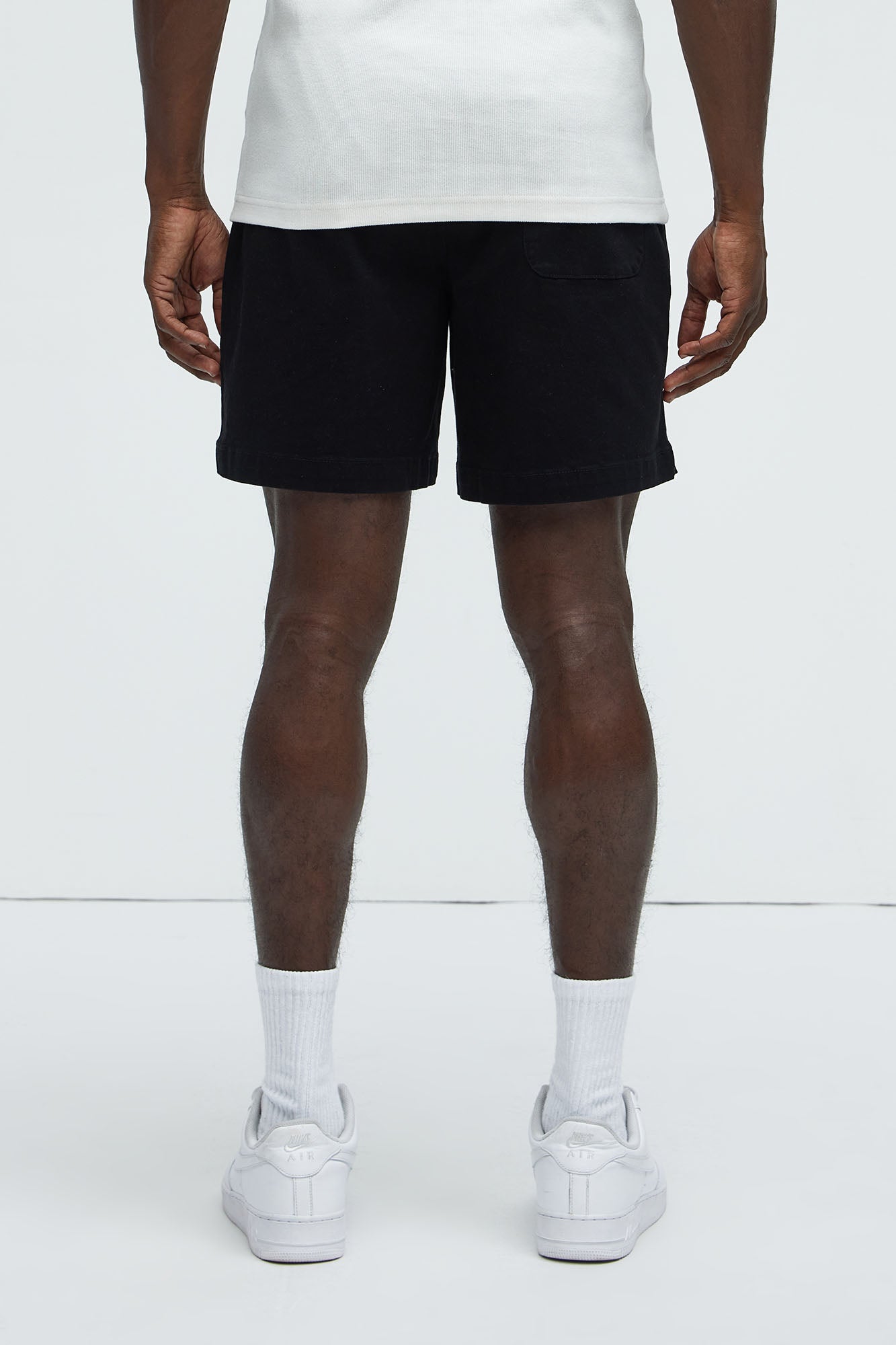 Twill Volley Shorts - Black