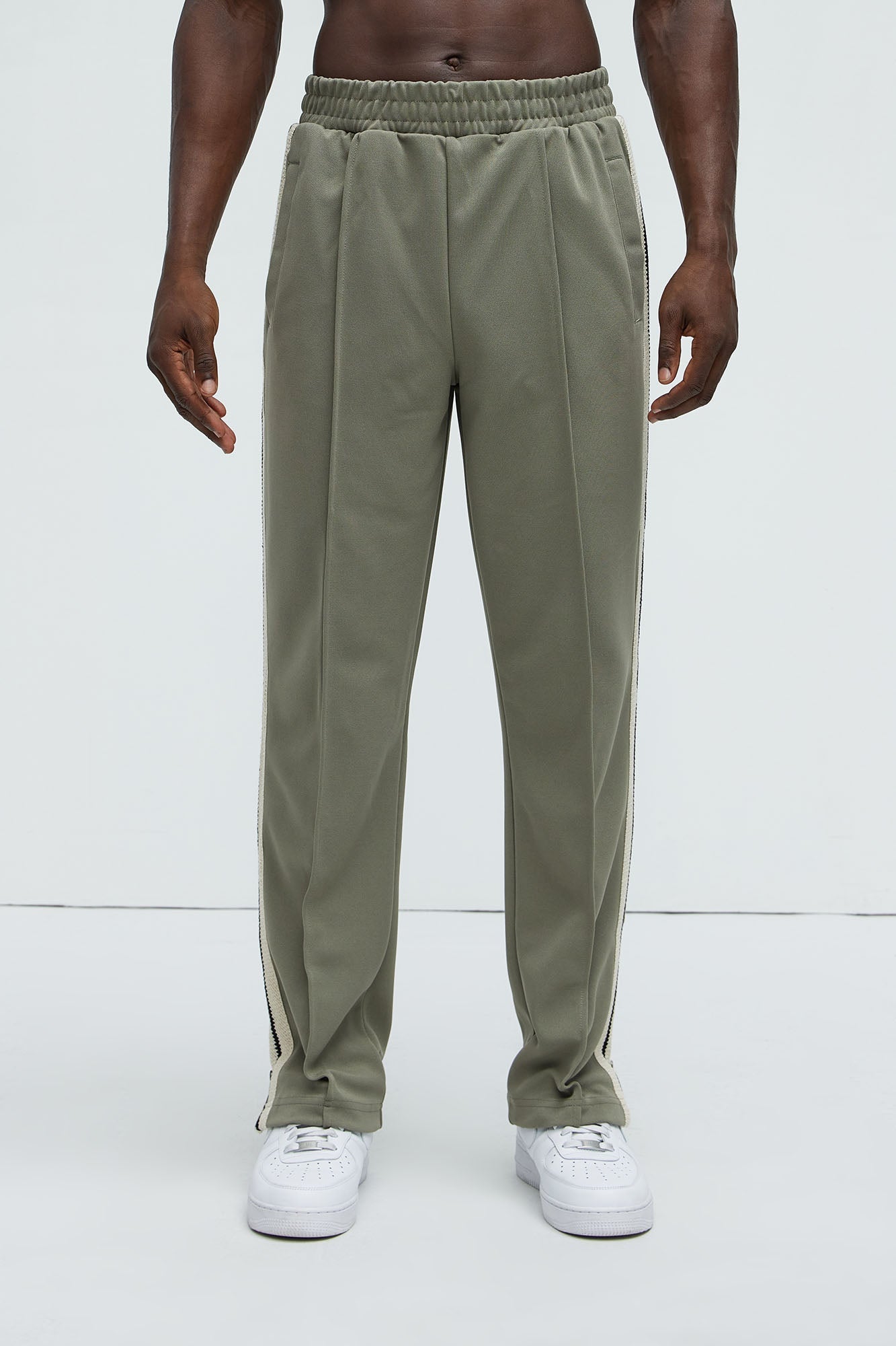 Dennis Classic Knit Track Pants - Olive