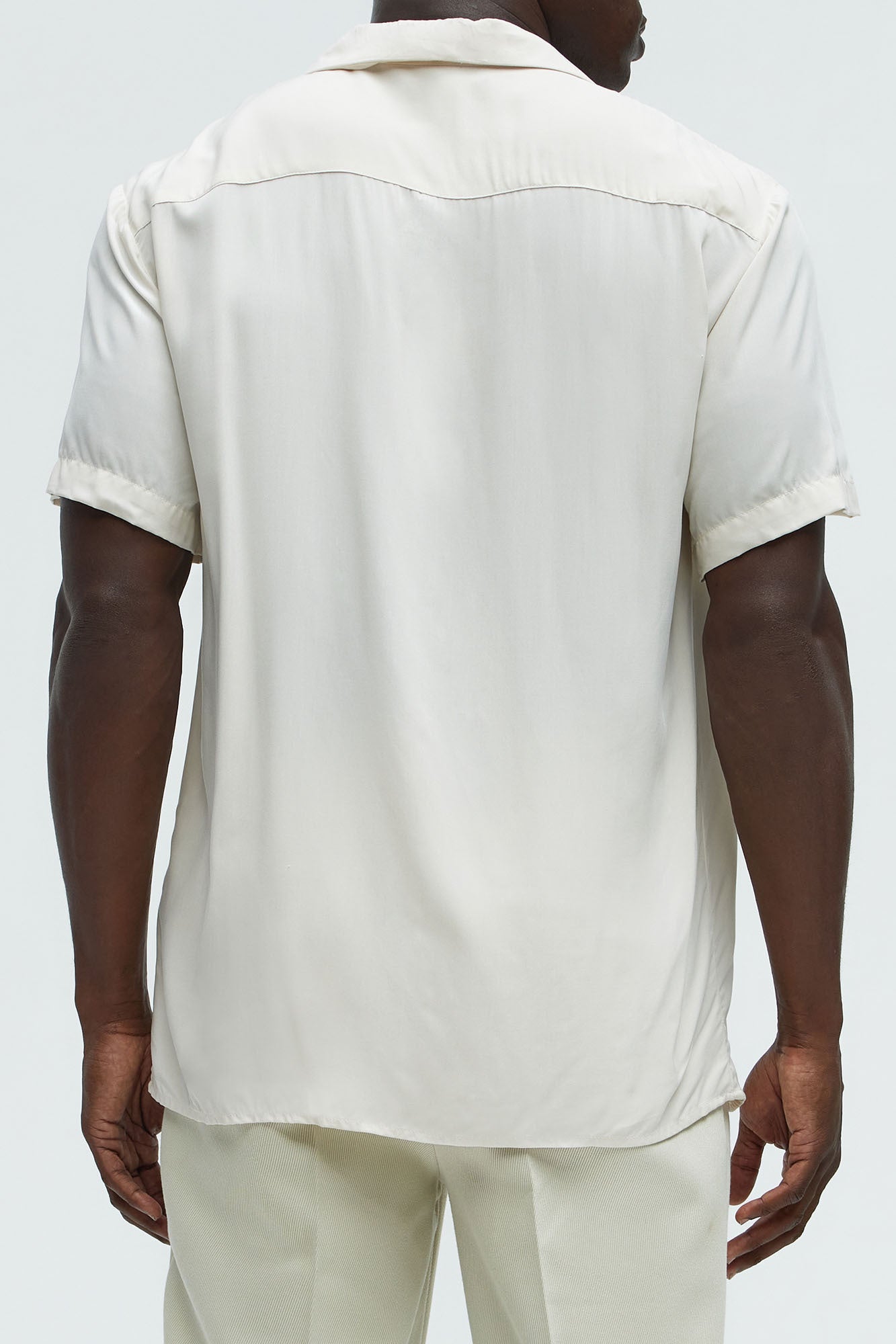 Dawson Relaxed Short Sleeve Cuban Collar Shirt - OffWhite