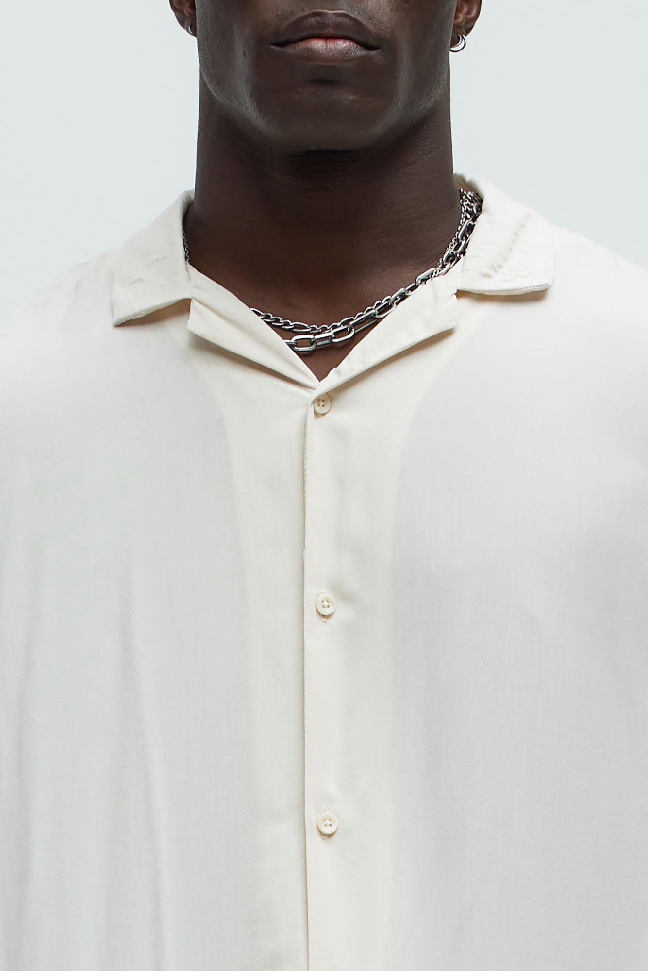 Dawson Relaxed Short Sleeve Cuban Collar Shirt - OffWhite