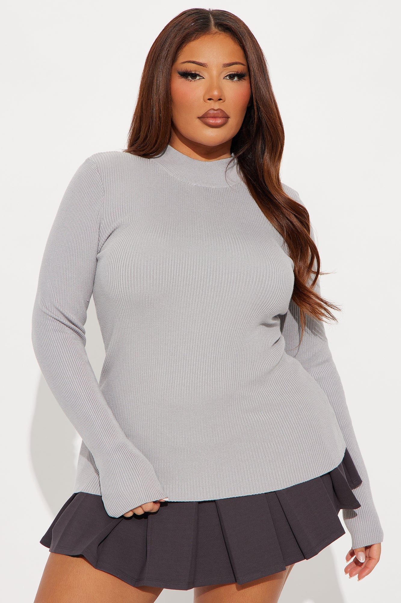 Day In Pasadena Sweater - Heather Grey