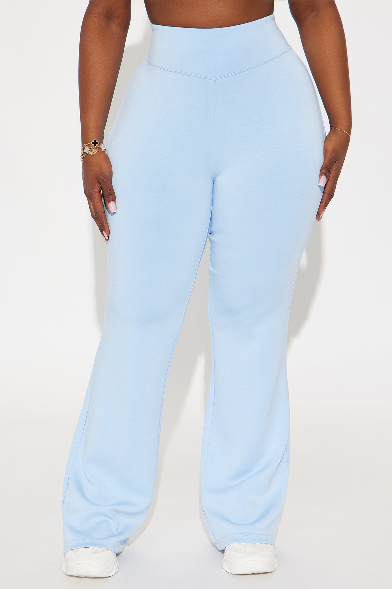 Sarah Ultra Soft Flare Pant - Light Blue