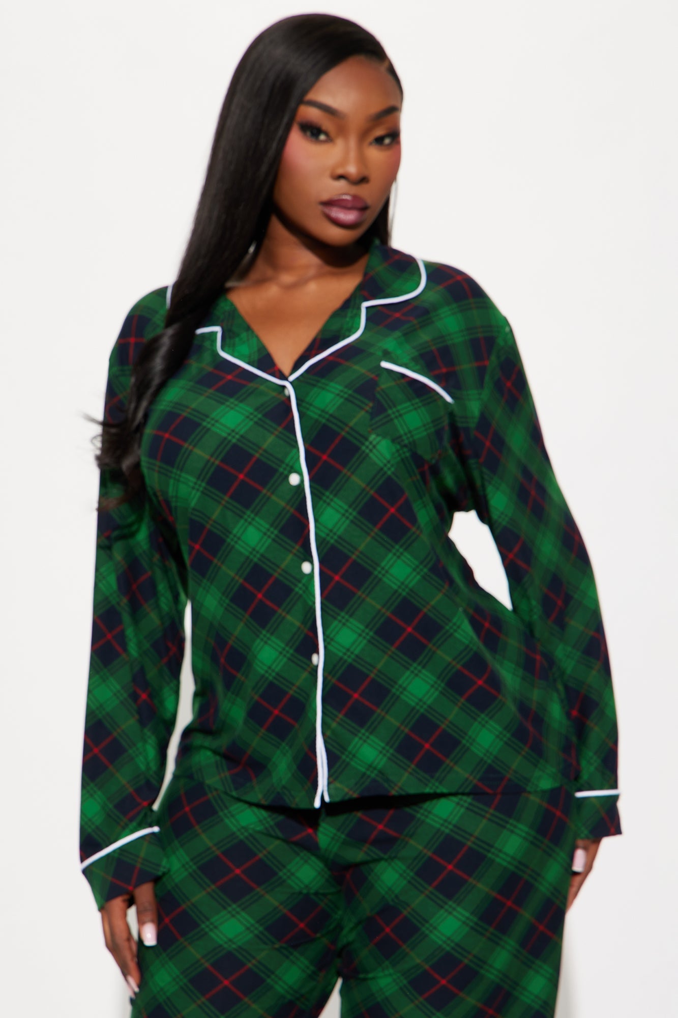 Winter Mood Long Sleeve PJ Pant Set - Navy/combo