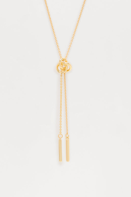 Where We Started Lariat Necklace - Gold